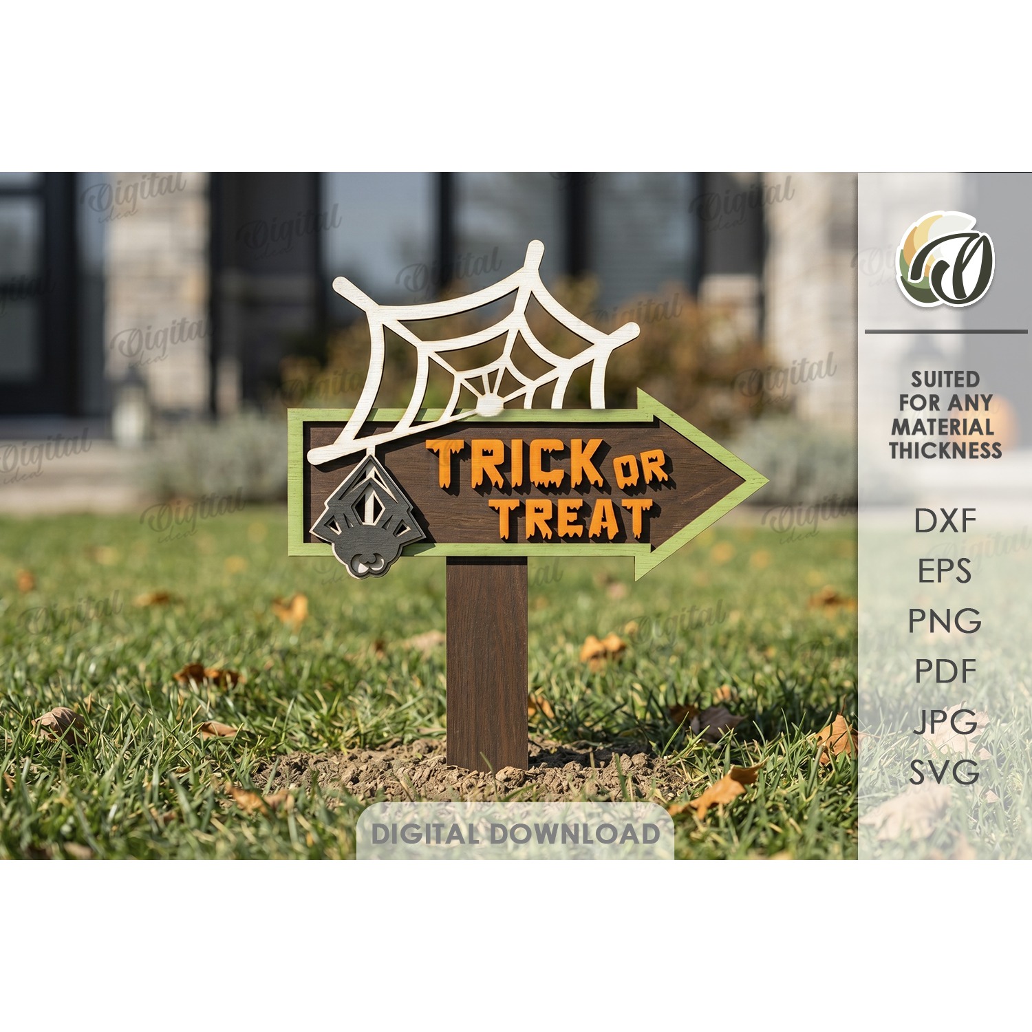 Halloween Directional Signs Bundle Laser Cut. Halloween SVG 9