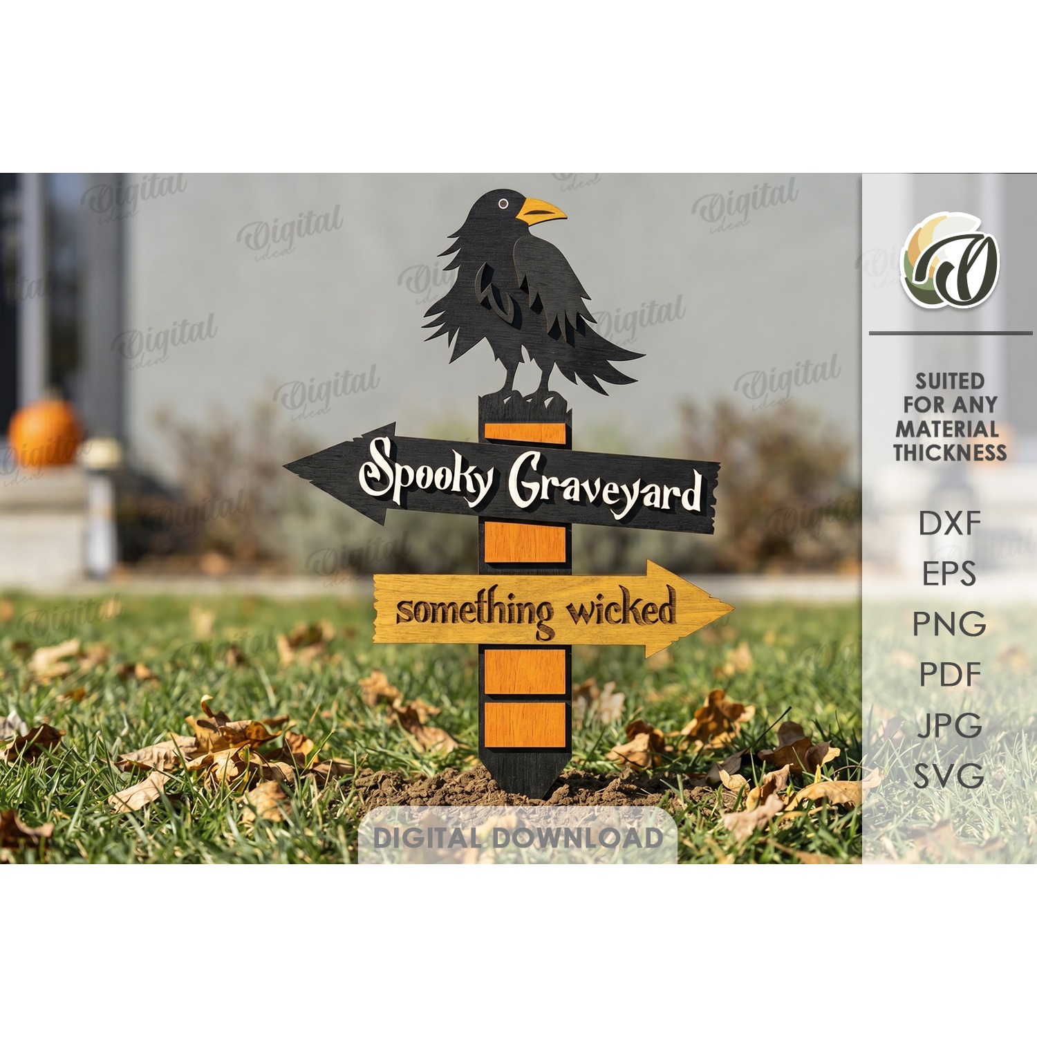 Halloween Directional Signs Bundle Laser Cut. Halloween SVG 10