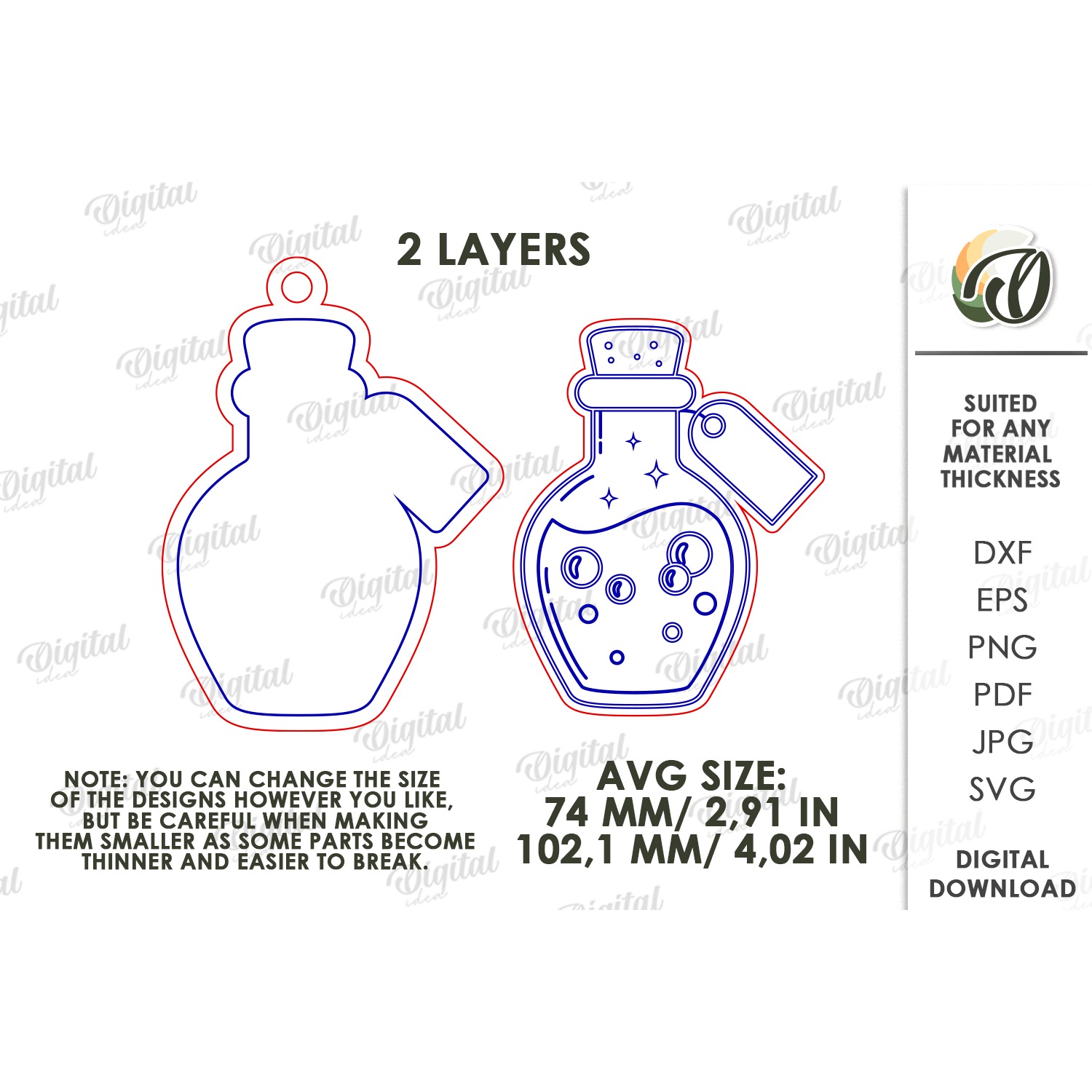 Halloween Hanging Ornament Laser Cut. Wall Decor SVG (2) 2