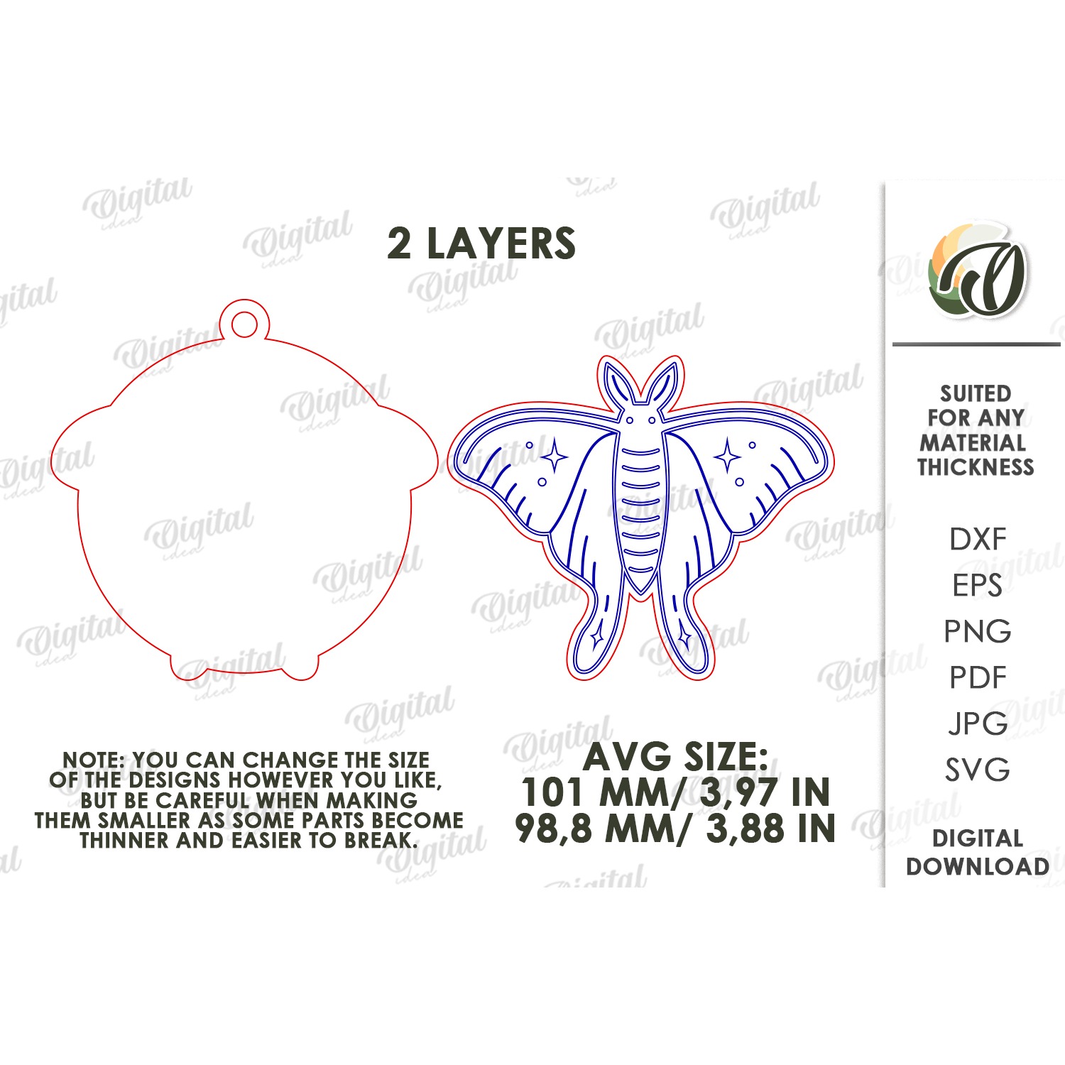 Halloween Hanging Ornament Laser Cut. Wall Decor SVG (4) 2