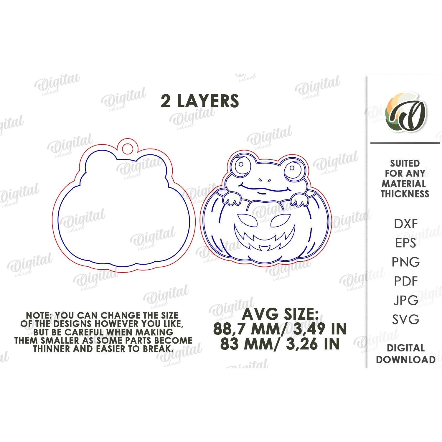 Halloween Hanging Ornaments Bundle Laser Cut. Wall Decor SVG 5