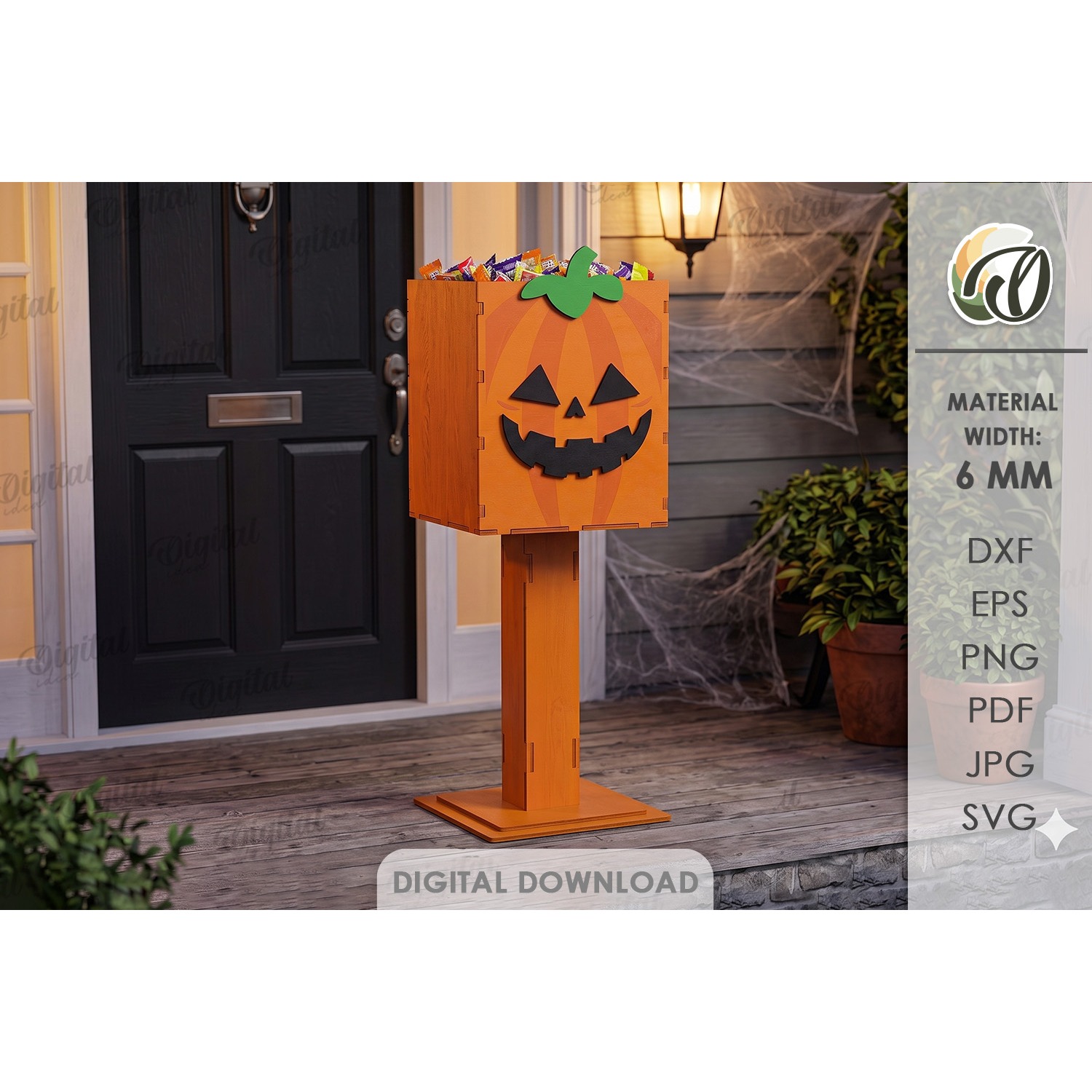 Halloween Porch Candy Holders Bundle Lasercut. Halloween SVG 10