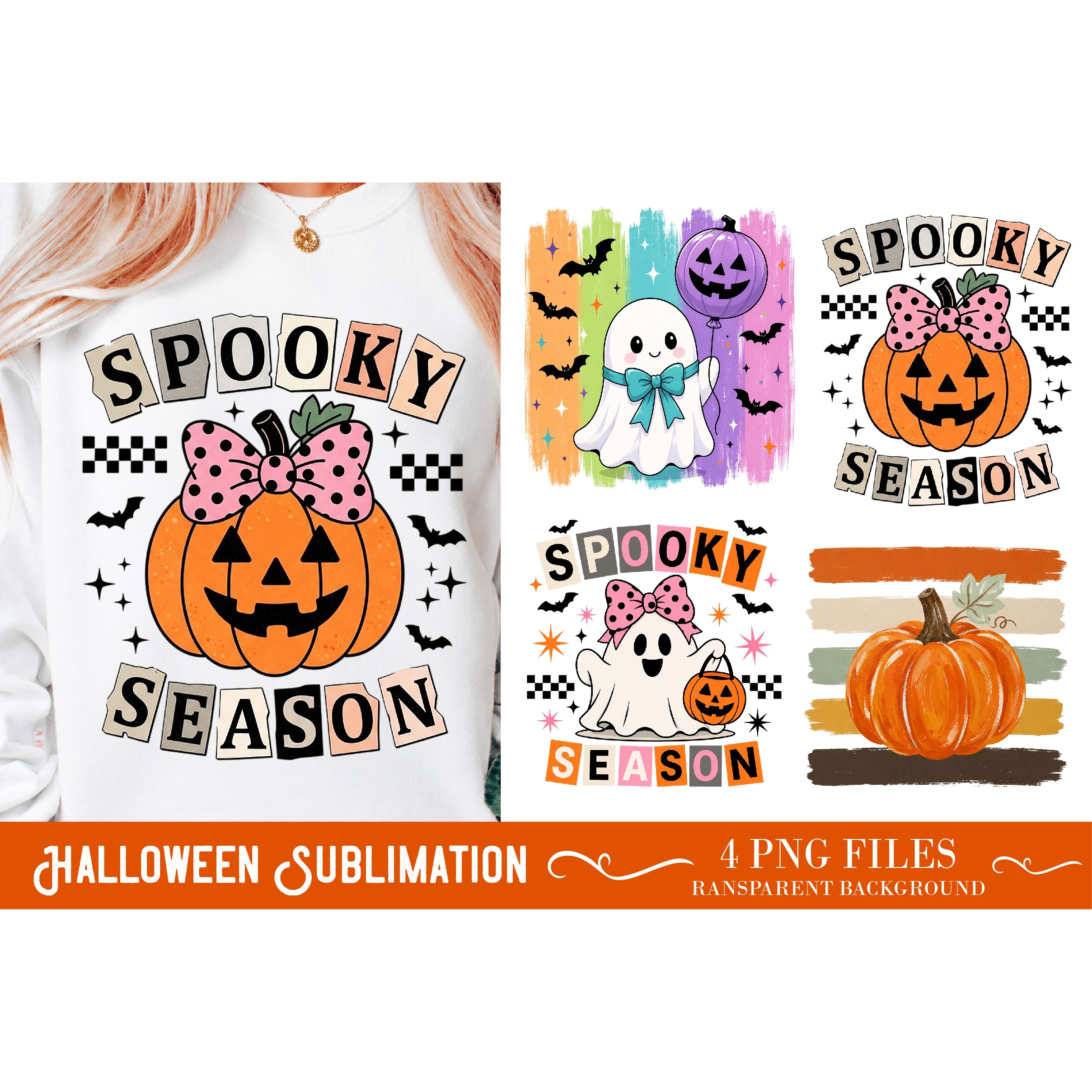 Halloween Sublimation Design, Retro Halloween PNG