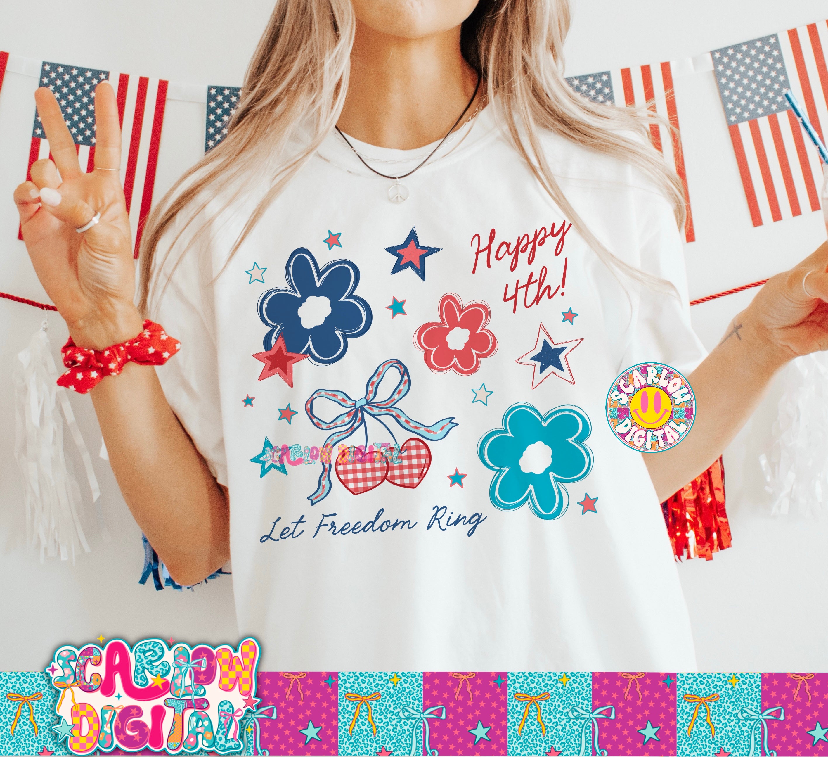 Happy 4th PNG Digital Design 3