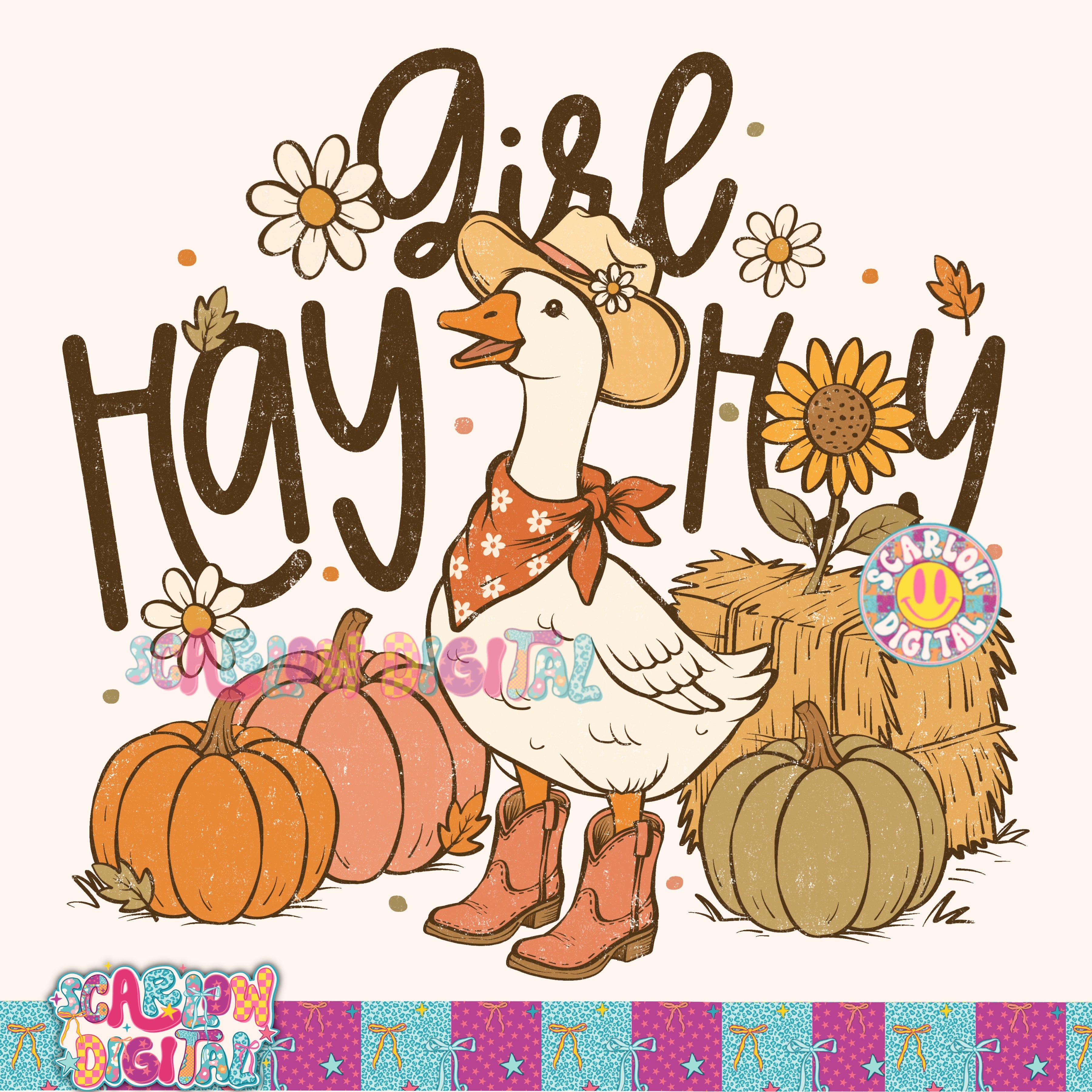 Hay Girl Hay PNG Digital Design 2
