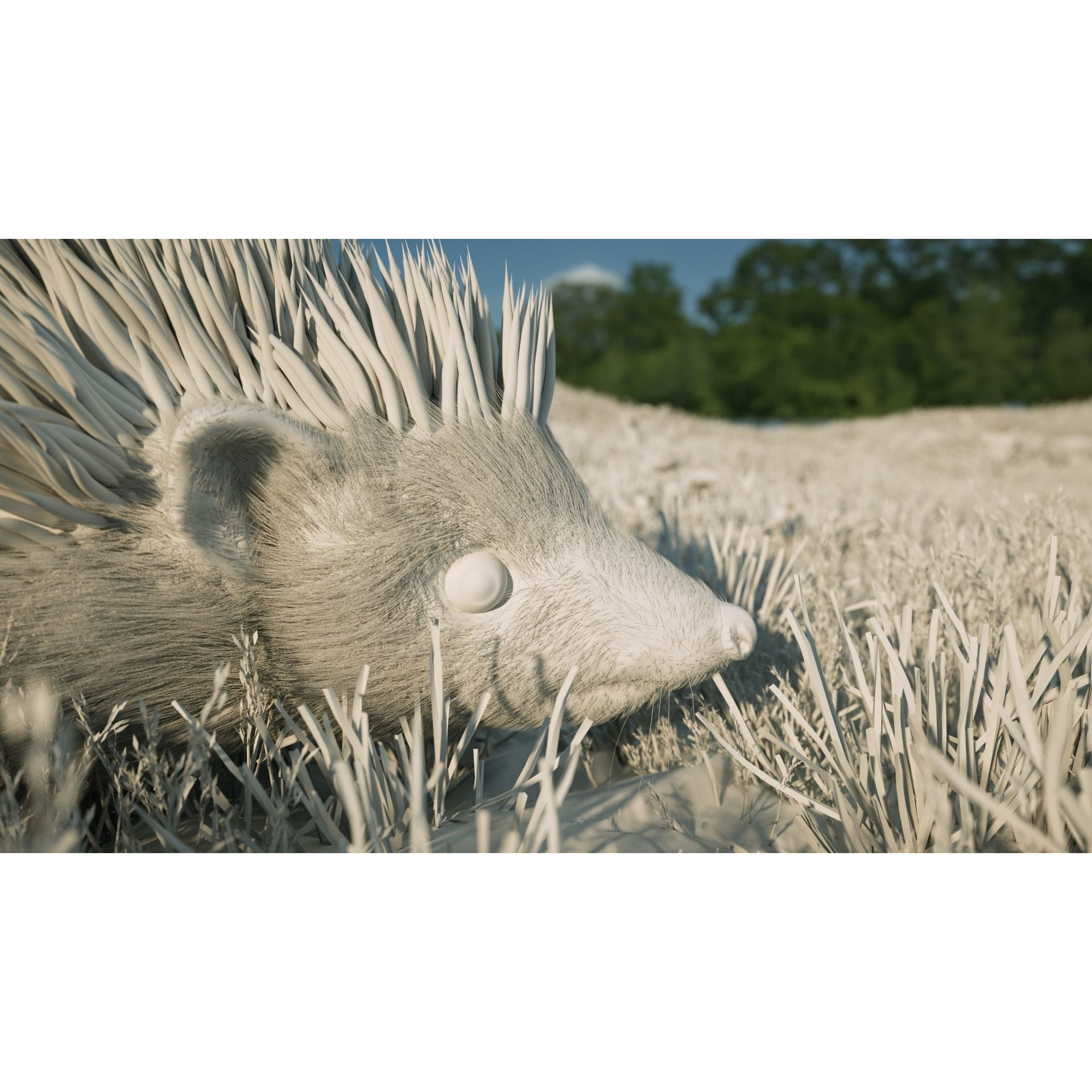 Hedgehog for Vray and Octane 3D model 9