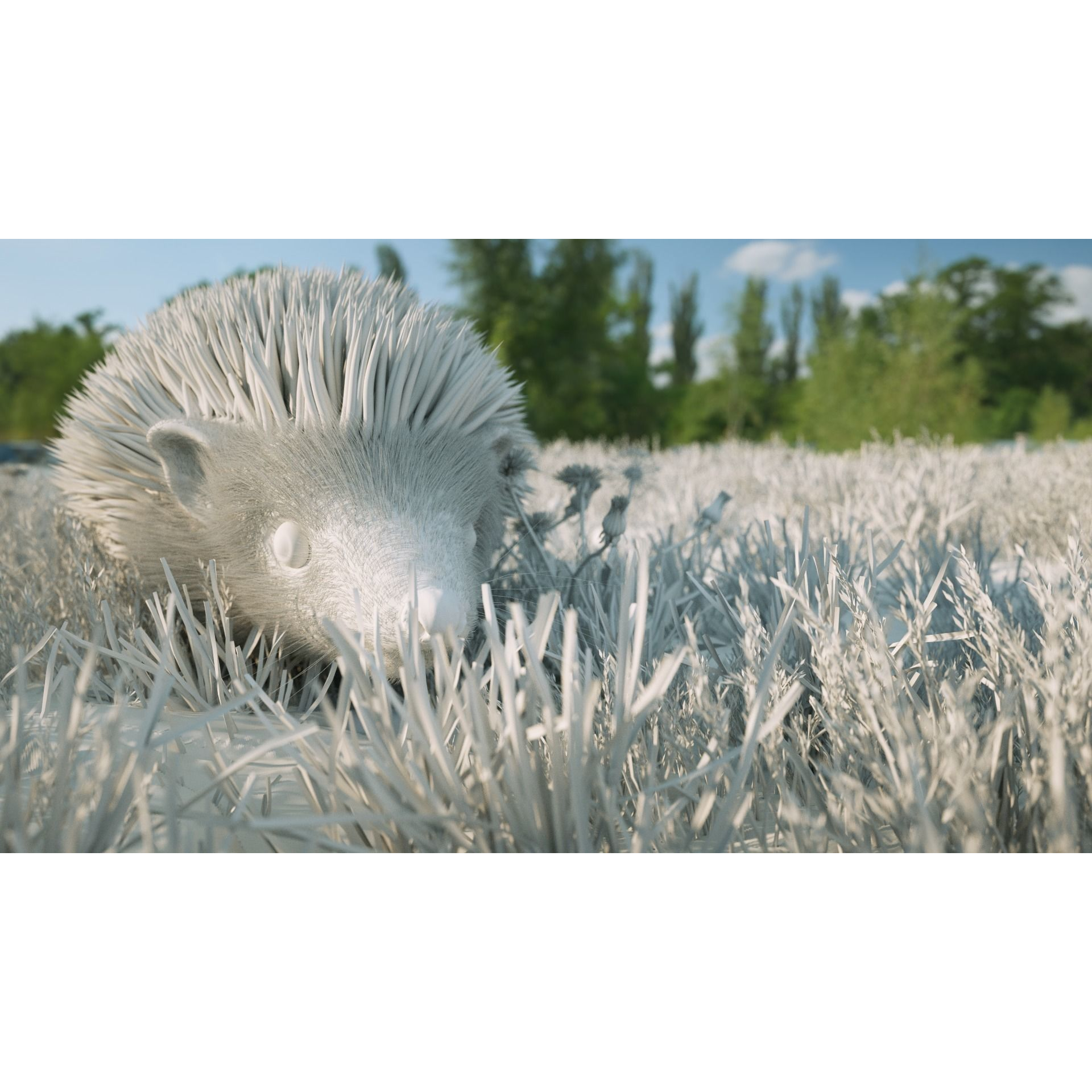 Hedgehog for Vray and Octane 3D model 10