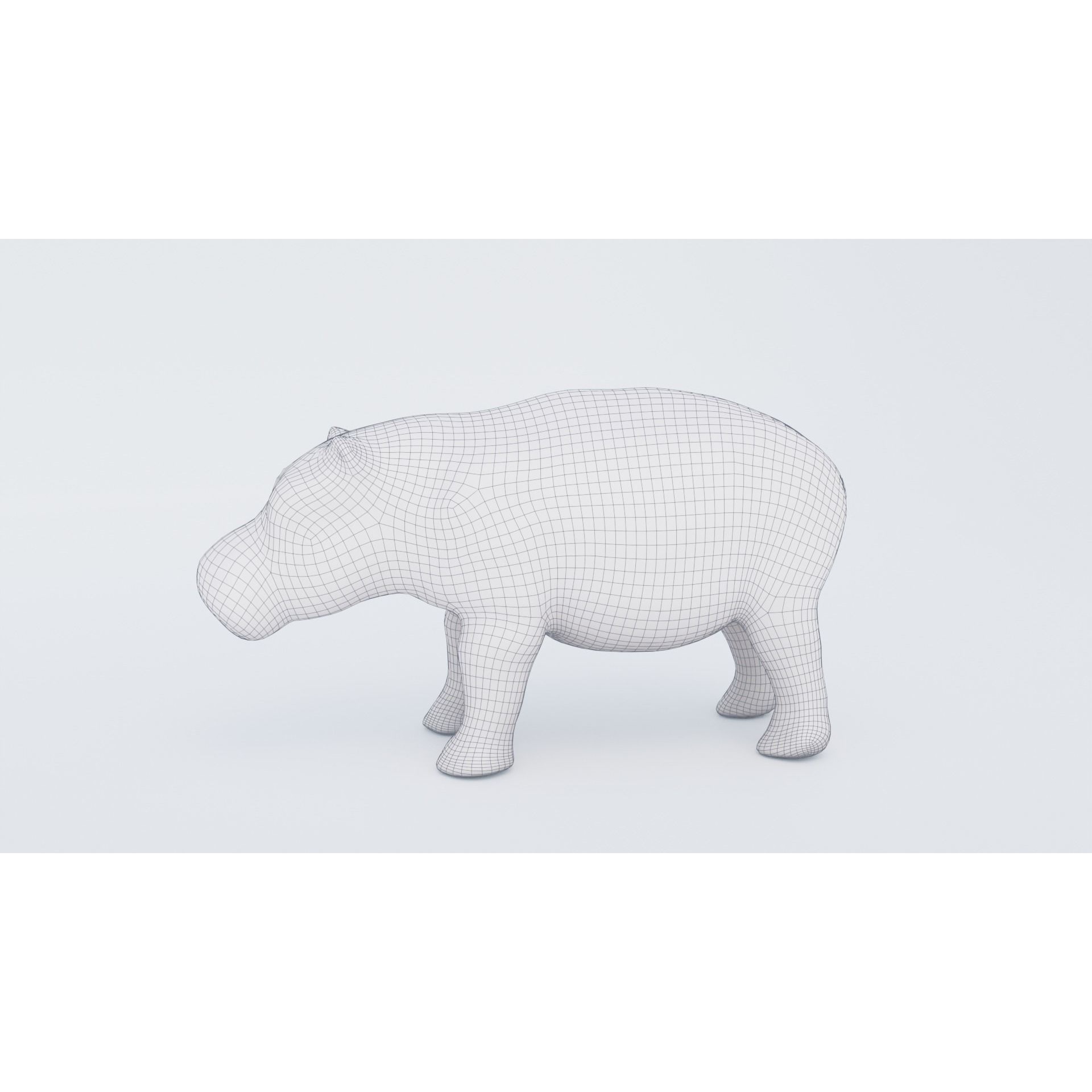 Hippopotamus Free 3D model 7