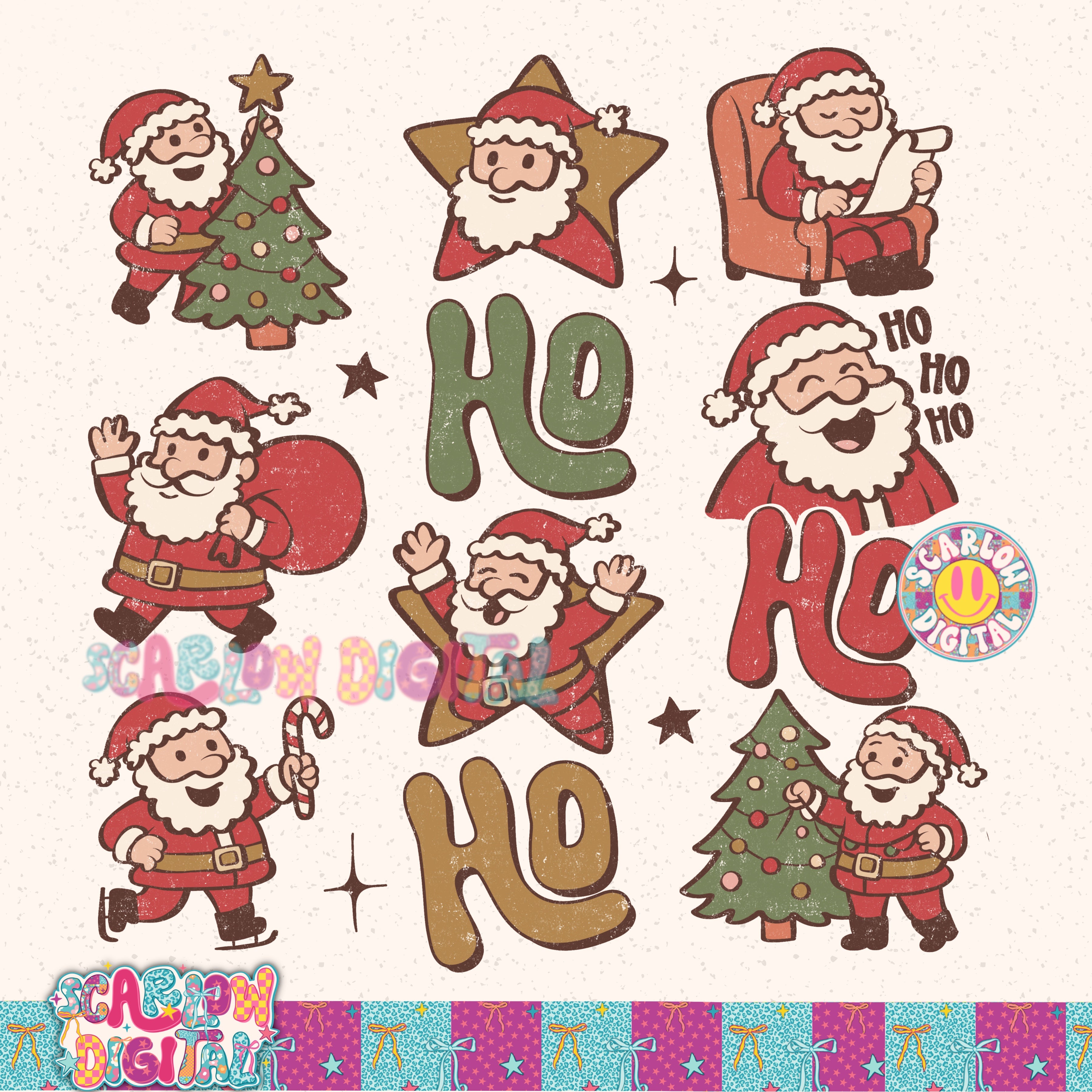 Ho Ho Ho PNG Digital Design