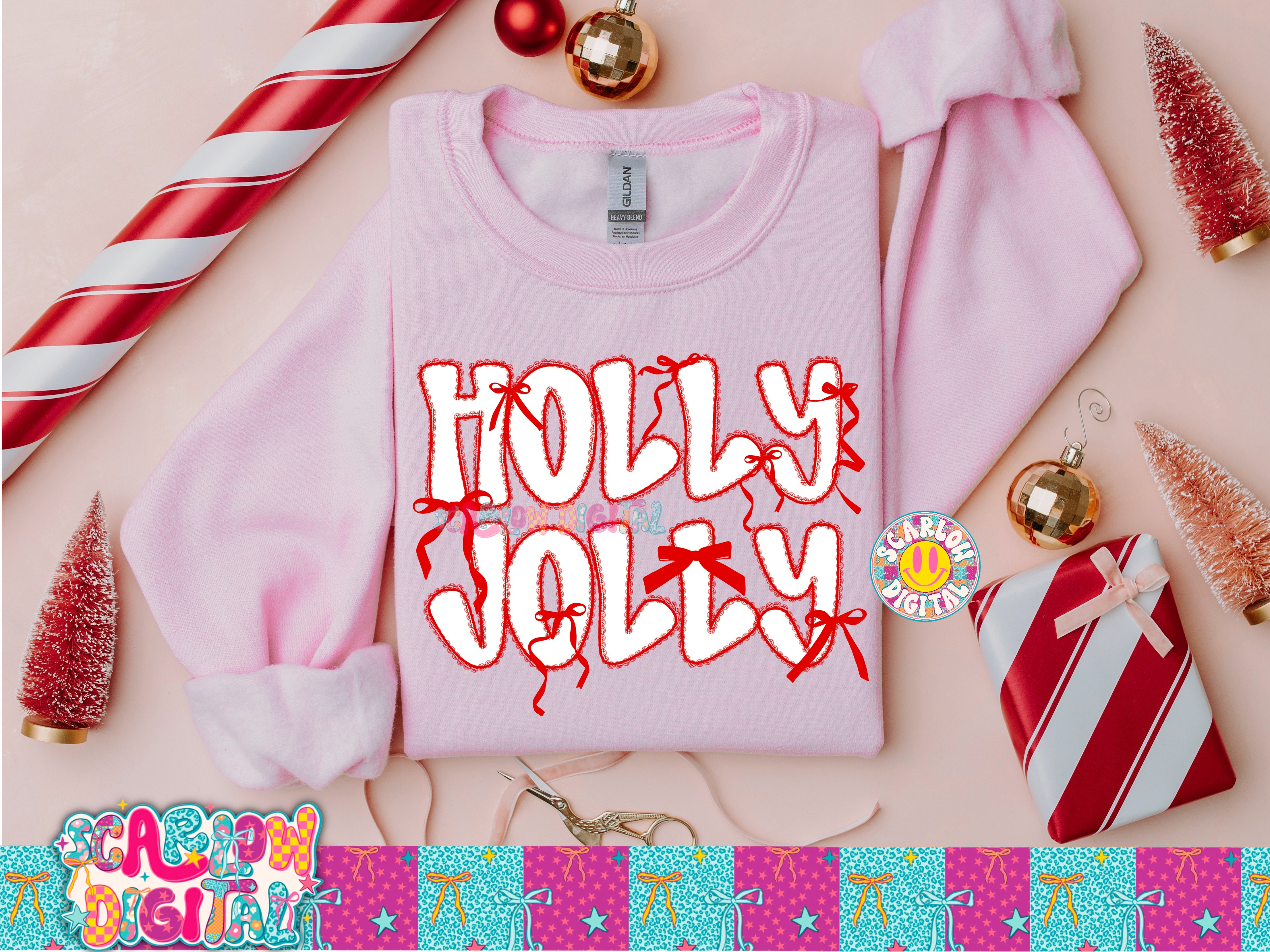 Holly Jolly PNG Digital Design 4