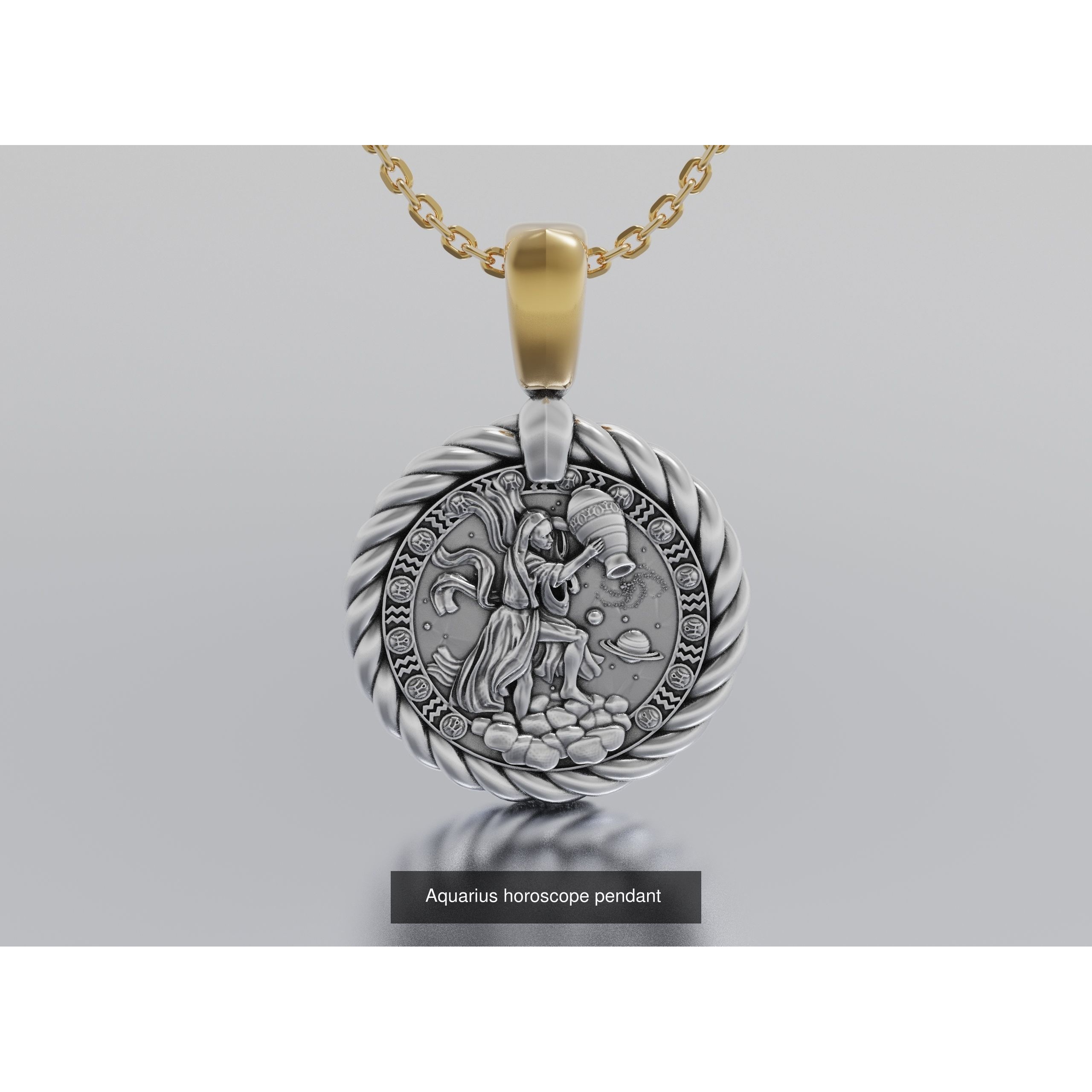 horoscope pendants 3D Model Pack 4