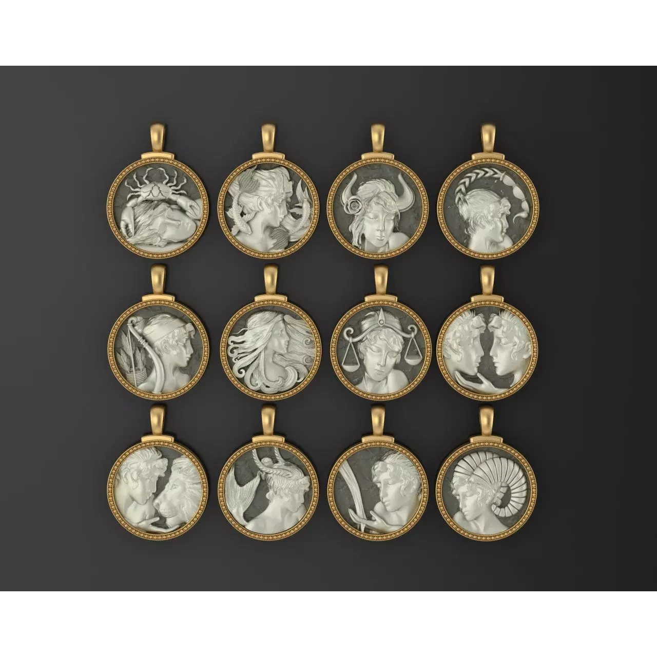 Horoscope Zodiac sign 3D Model Pack