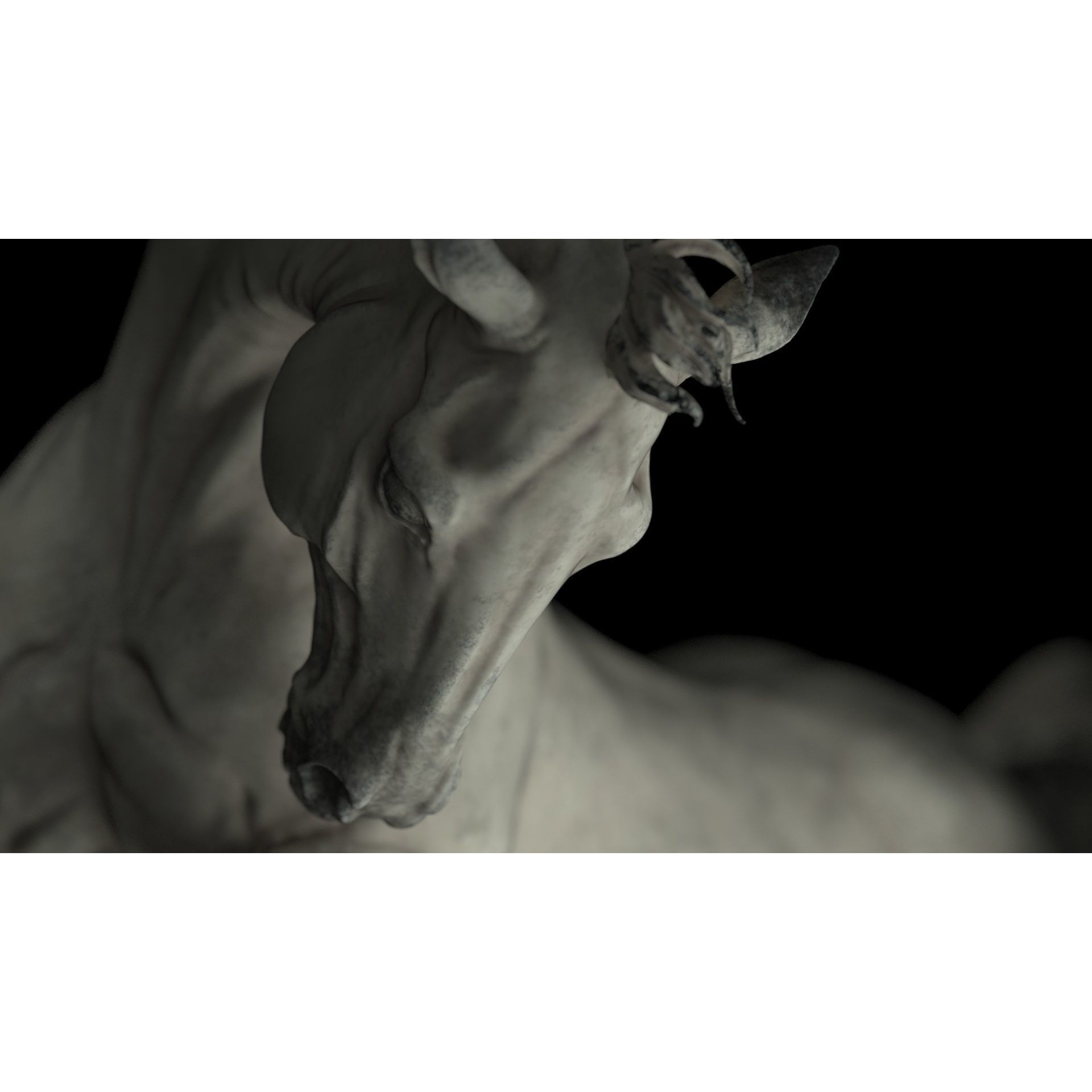 Horse - 3D Sculpting - High Poly 3D print model 2