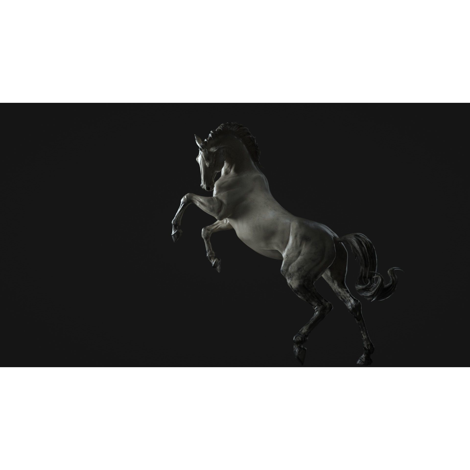 Horse - 3D Sculpting - High Poly 3D print model 4