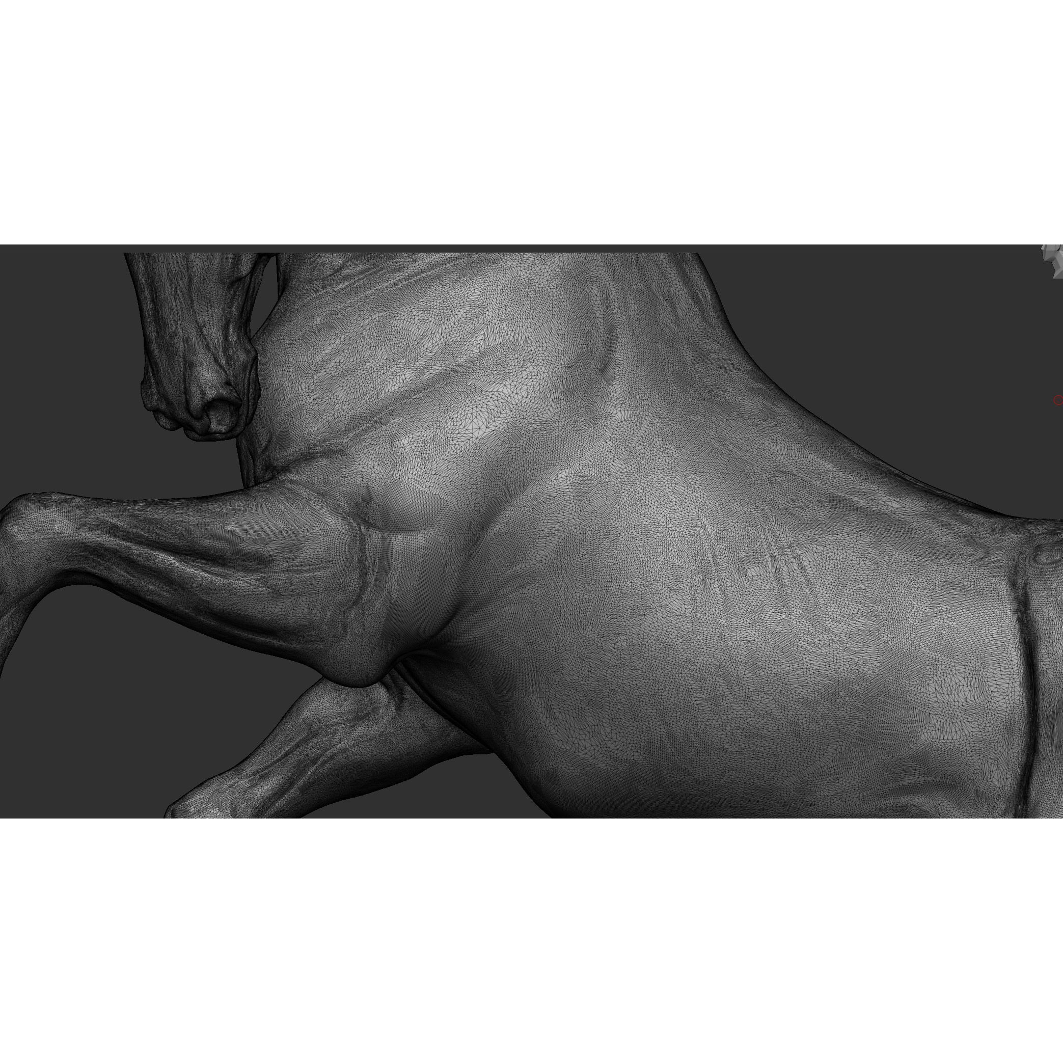 Horse - 3D Sculpting - High Poly 3D print model 6
