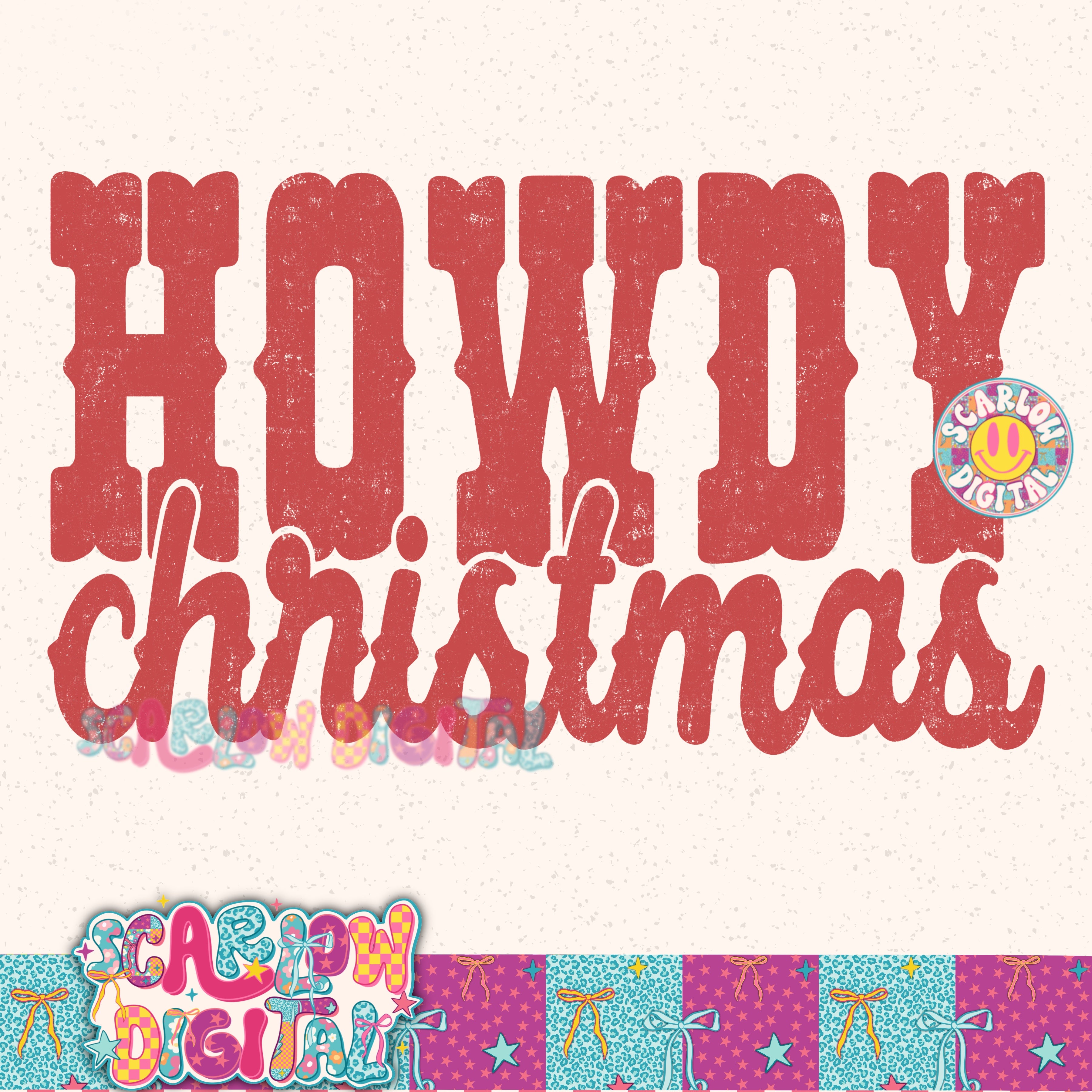 Howdy Christmas PNG Digital Design 3