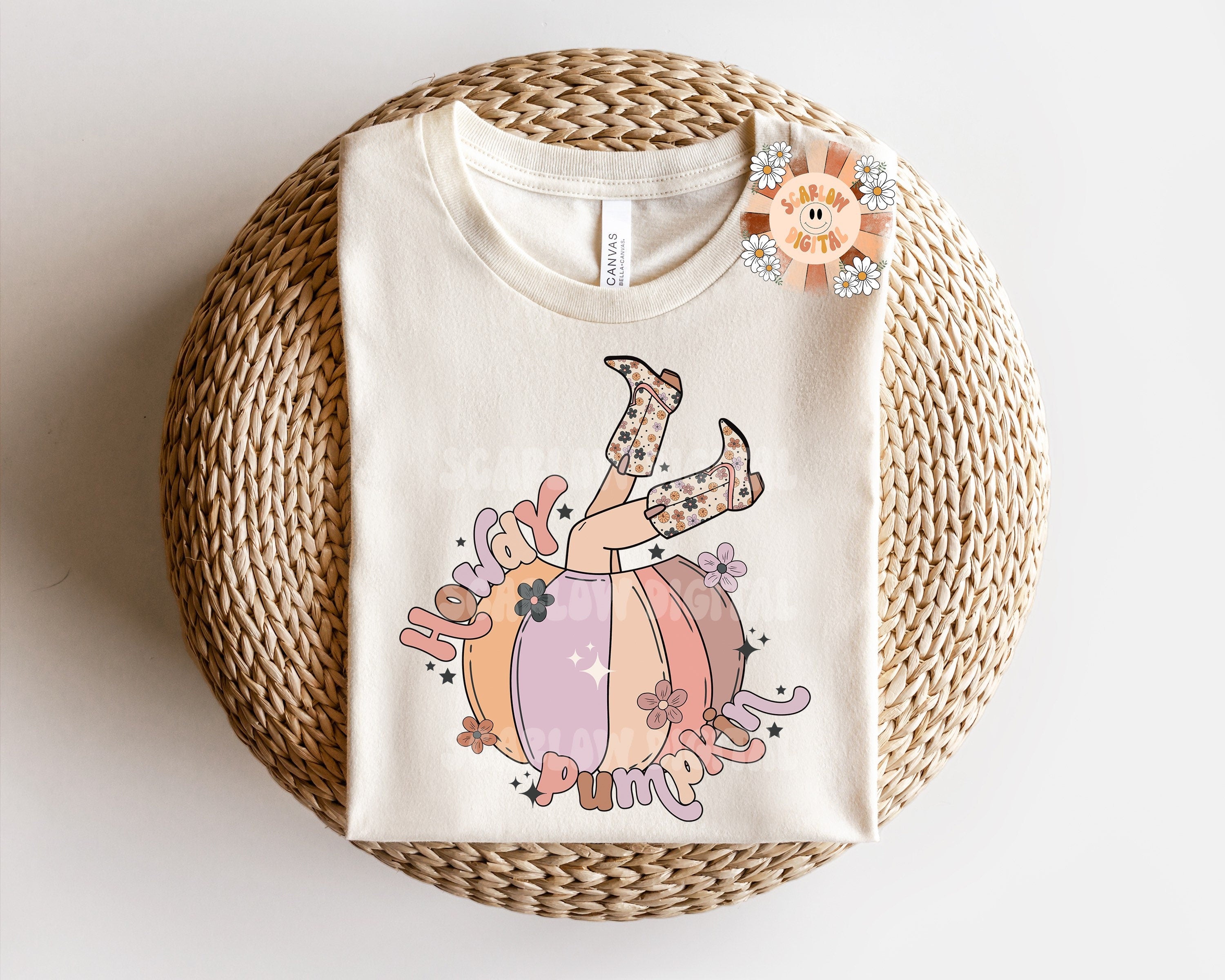 Howdy Pumpkin PNG-Fall Sublimation Digital Design Download-western fall png, western Halloween png, country pumpkins png, howdy sublimation 2
