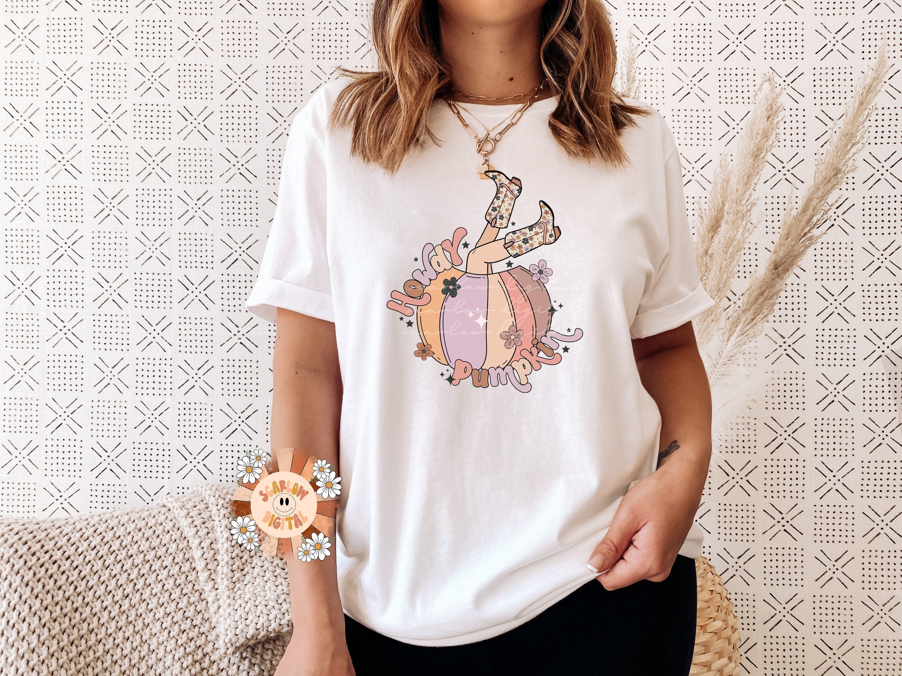 Howdy Pumpkin PNG-Fall Sublimation Digital Design Download-western fall png, western Halloween png, country pumpkins png, howdy sublimation 3