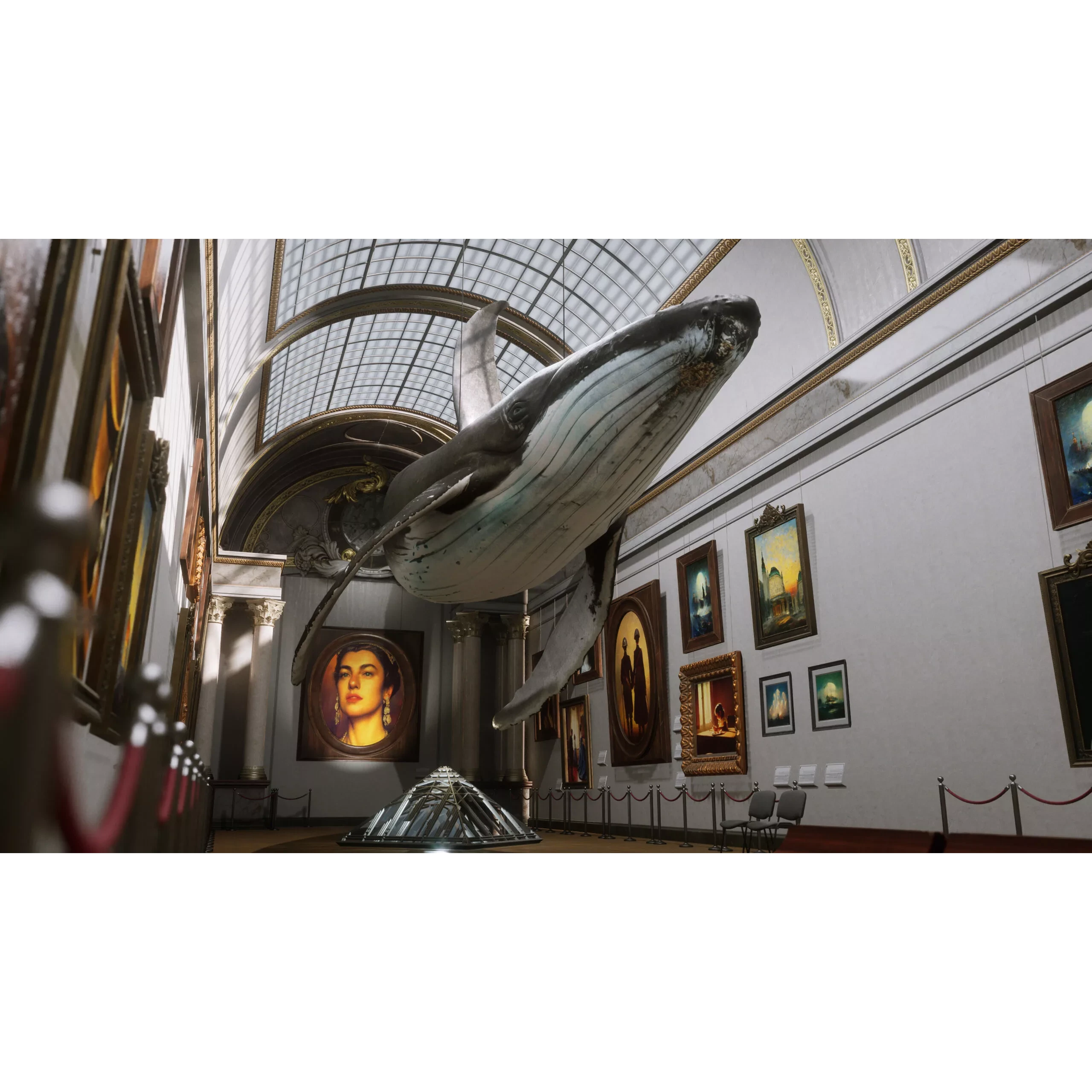 Humpback Whale Low-poly 3D model 9