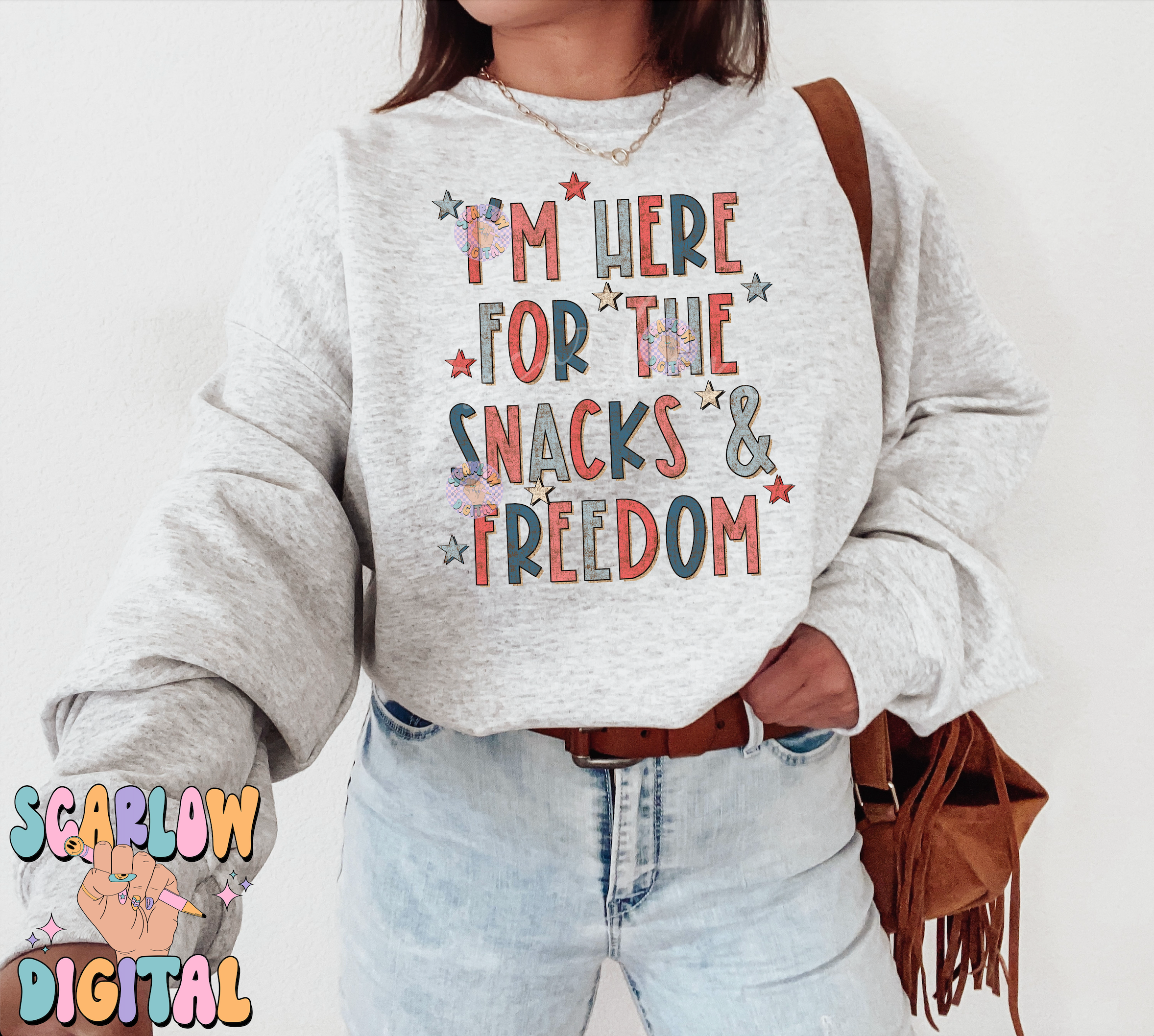 I'm Here For The Snacks and Freedom July 4th PNG sublimation Design Download, red white and blue png, Independence Day png, Fourth of July 2