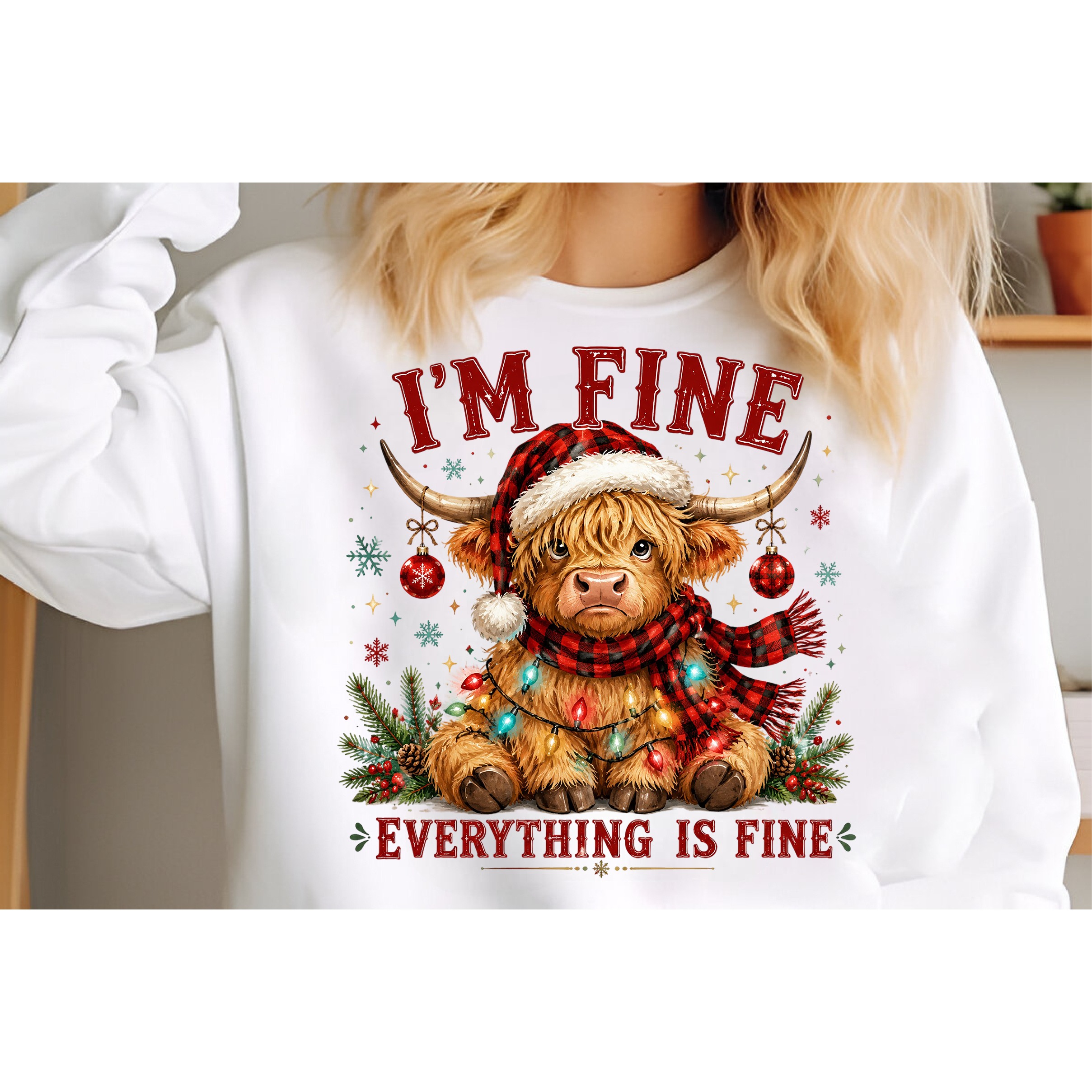 I'm Fine Everything is Fine Christmas PNG 2