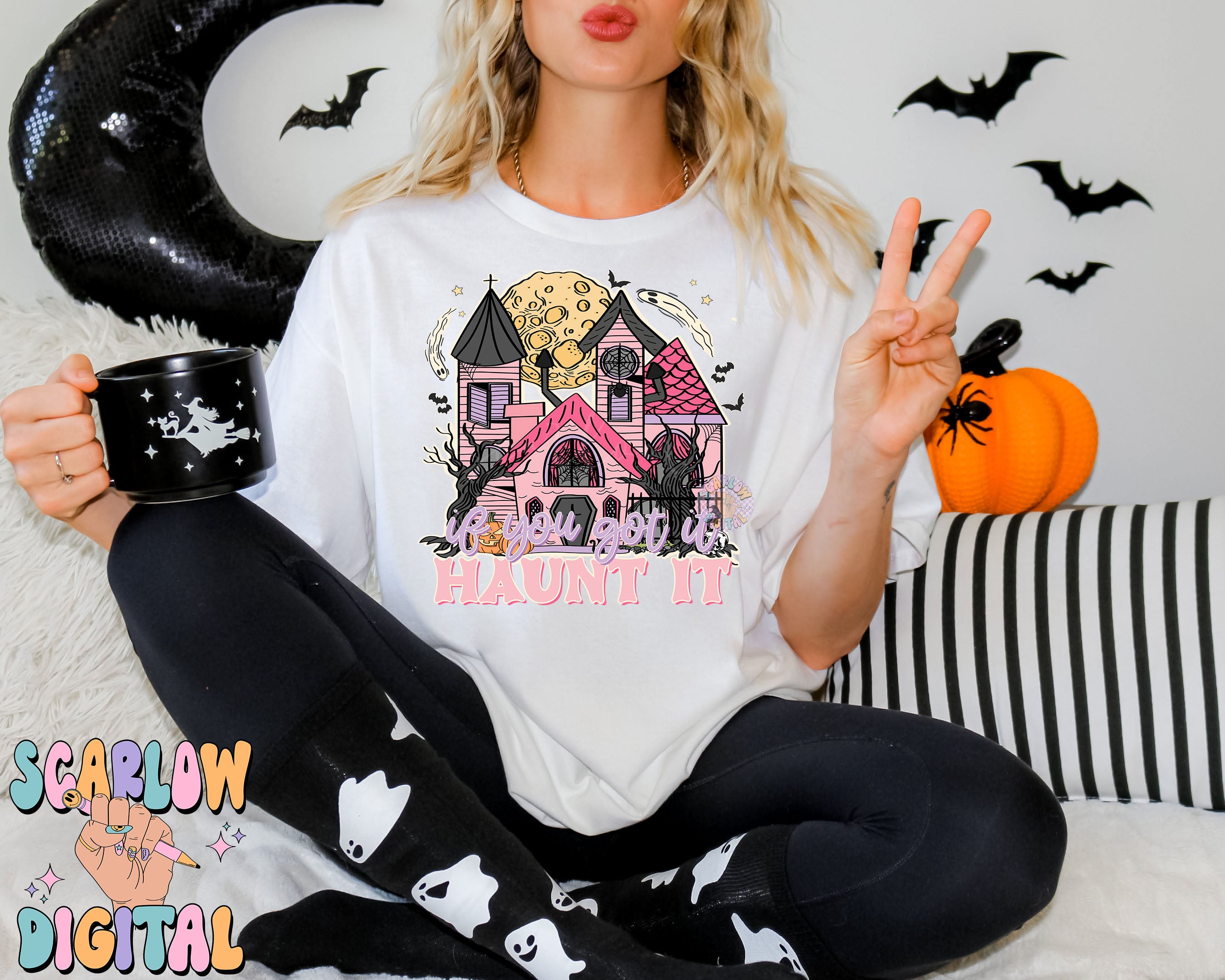 If You Got it Haunt it PNG Digital Design Download, Halloween png, haunted house png, ghosts png, witchy png, spooky season png, fall png 2
