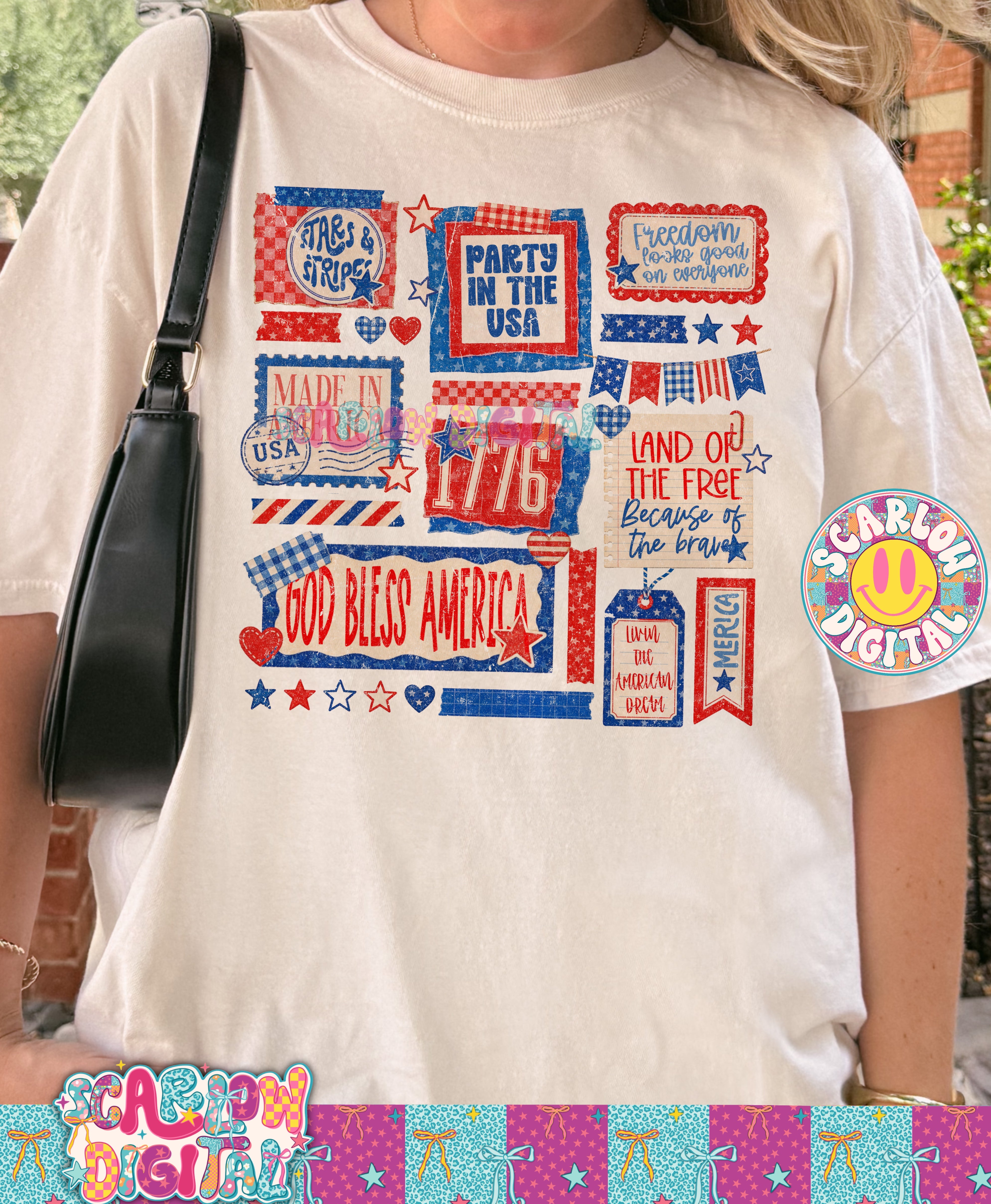 July 4th Pieces PNG Digital Design 3