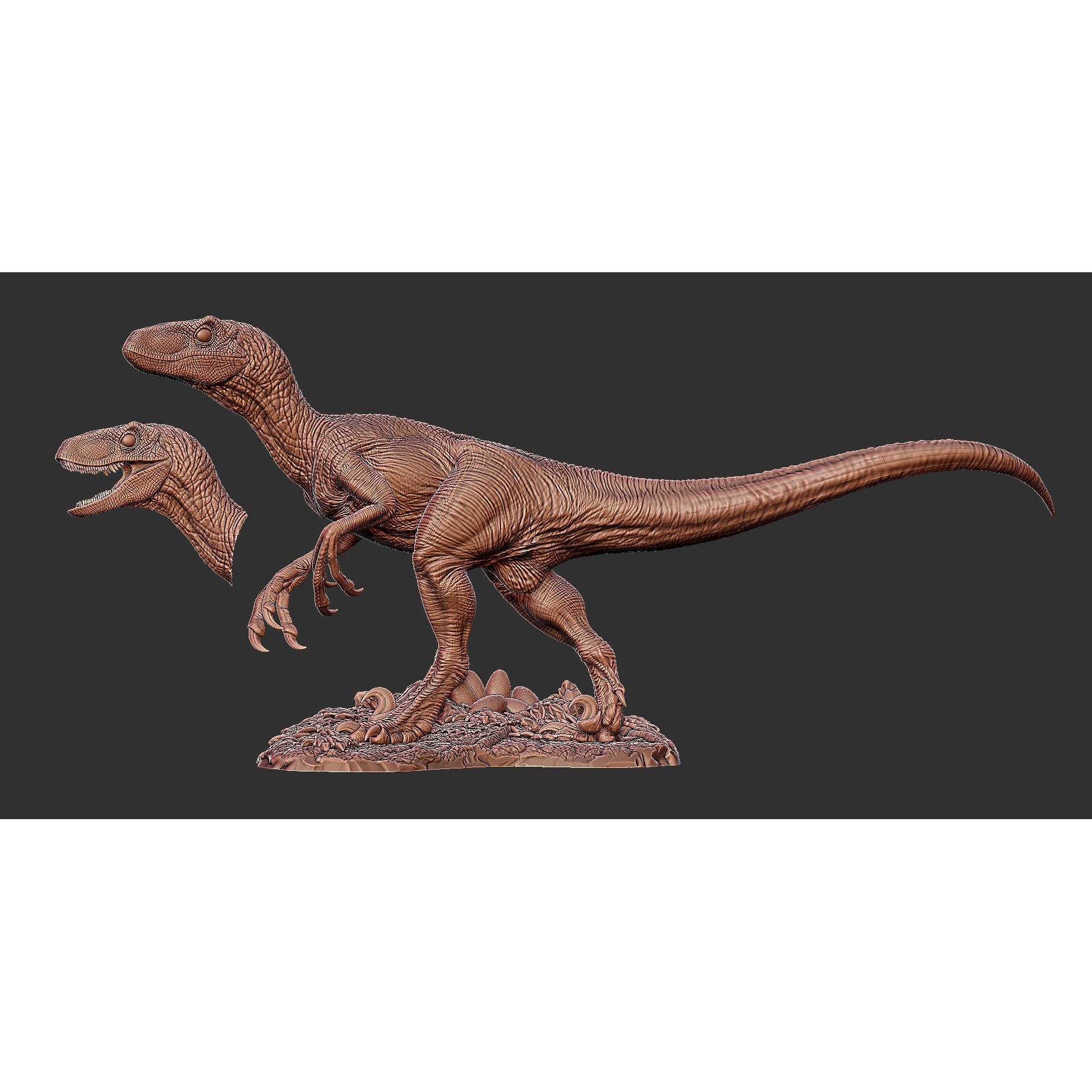 Jurassic Park Jurassic World Velociraptor - 3D Print Model 3D print model 4