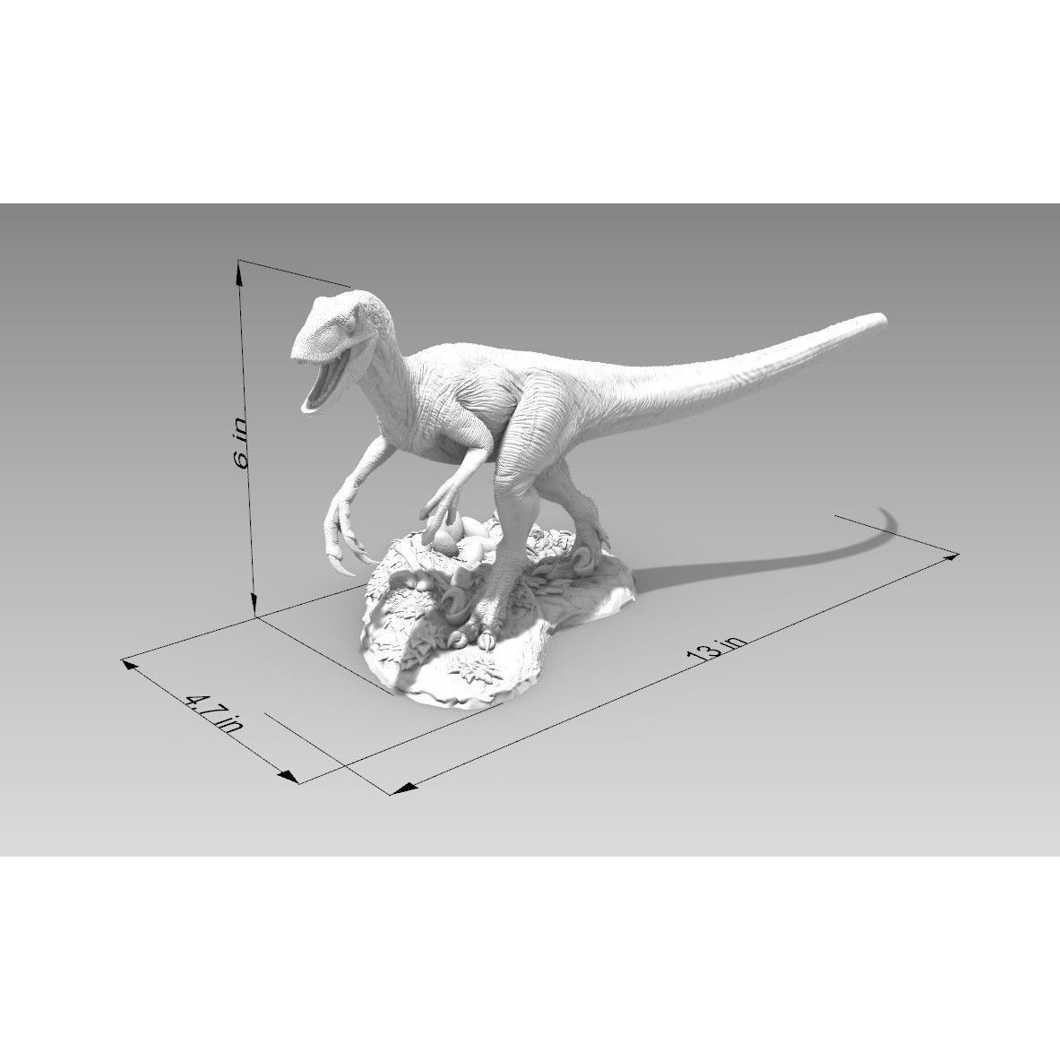 Jurassic Park Jurassic World Velociraptor - 3D Print Model 3D print model 8