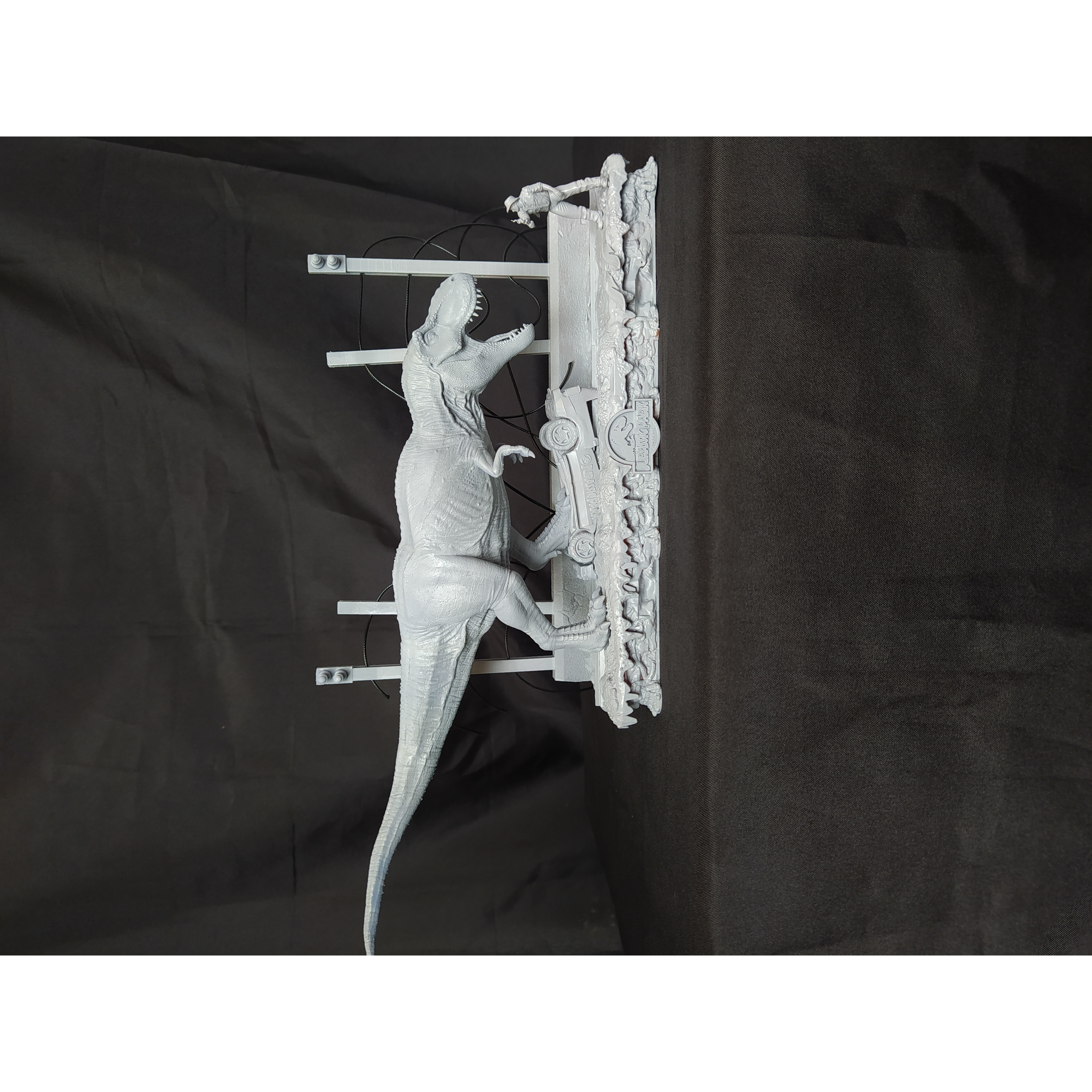 JURASSIC PARK T-REX SCENE 3D print model 3