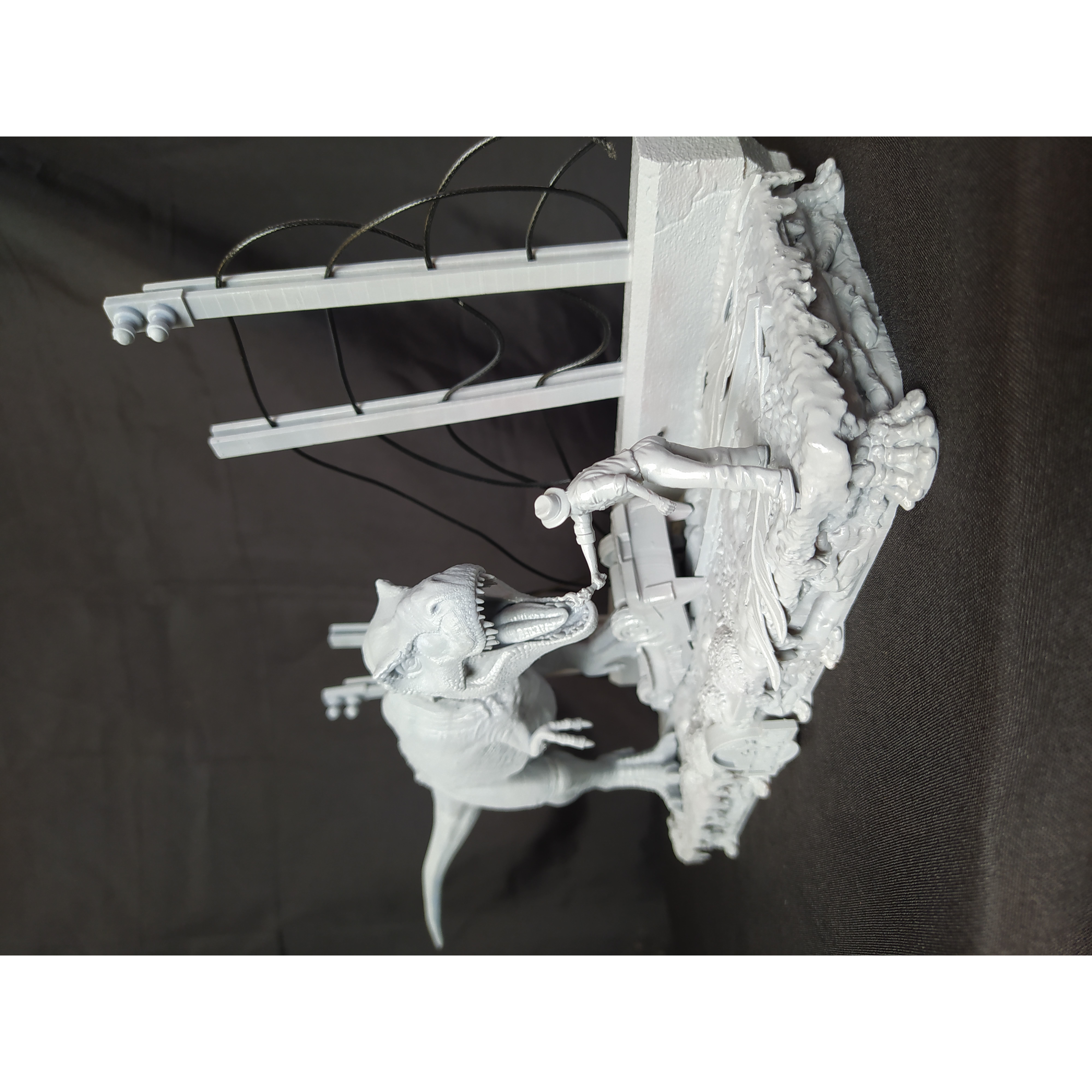 JURASSIC PARK T-REX SCENE 3D print model 4
