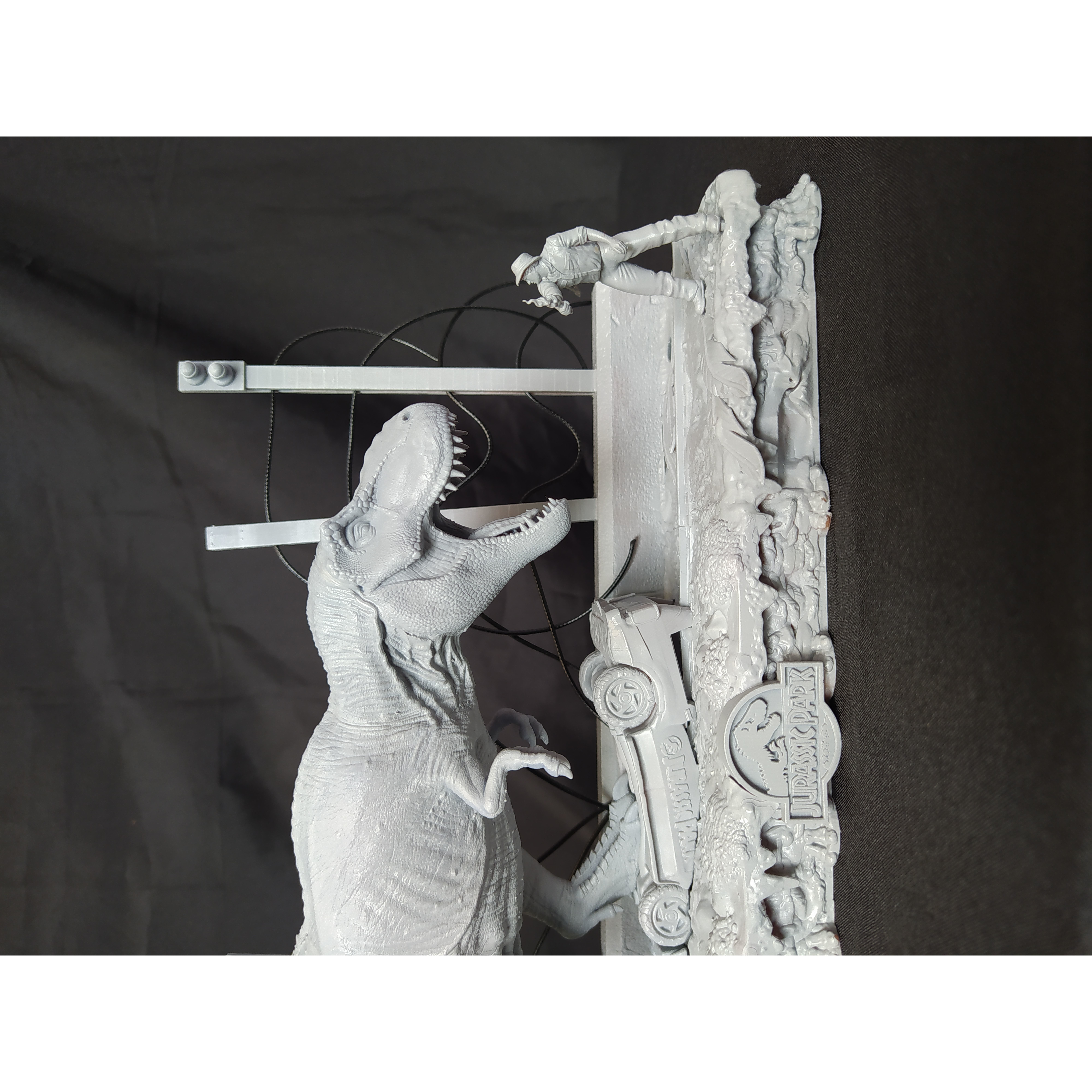 JURASSIC PARK T-REX SCENE 3D print model 6