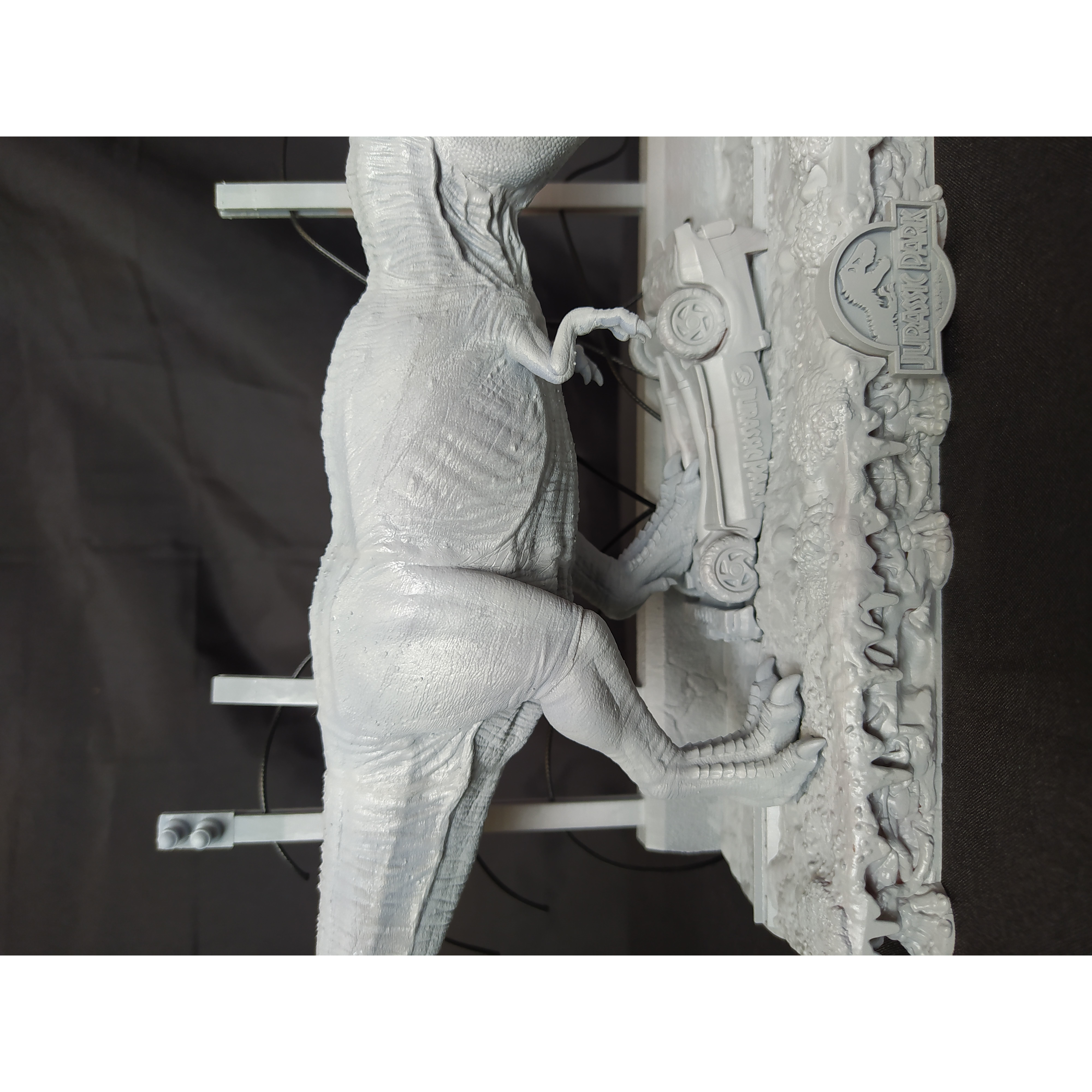 JURASSIC PARK T-REX SCENE 3D print model 7