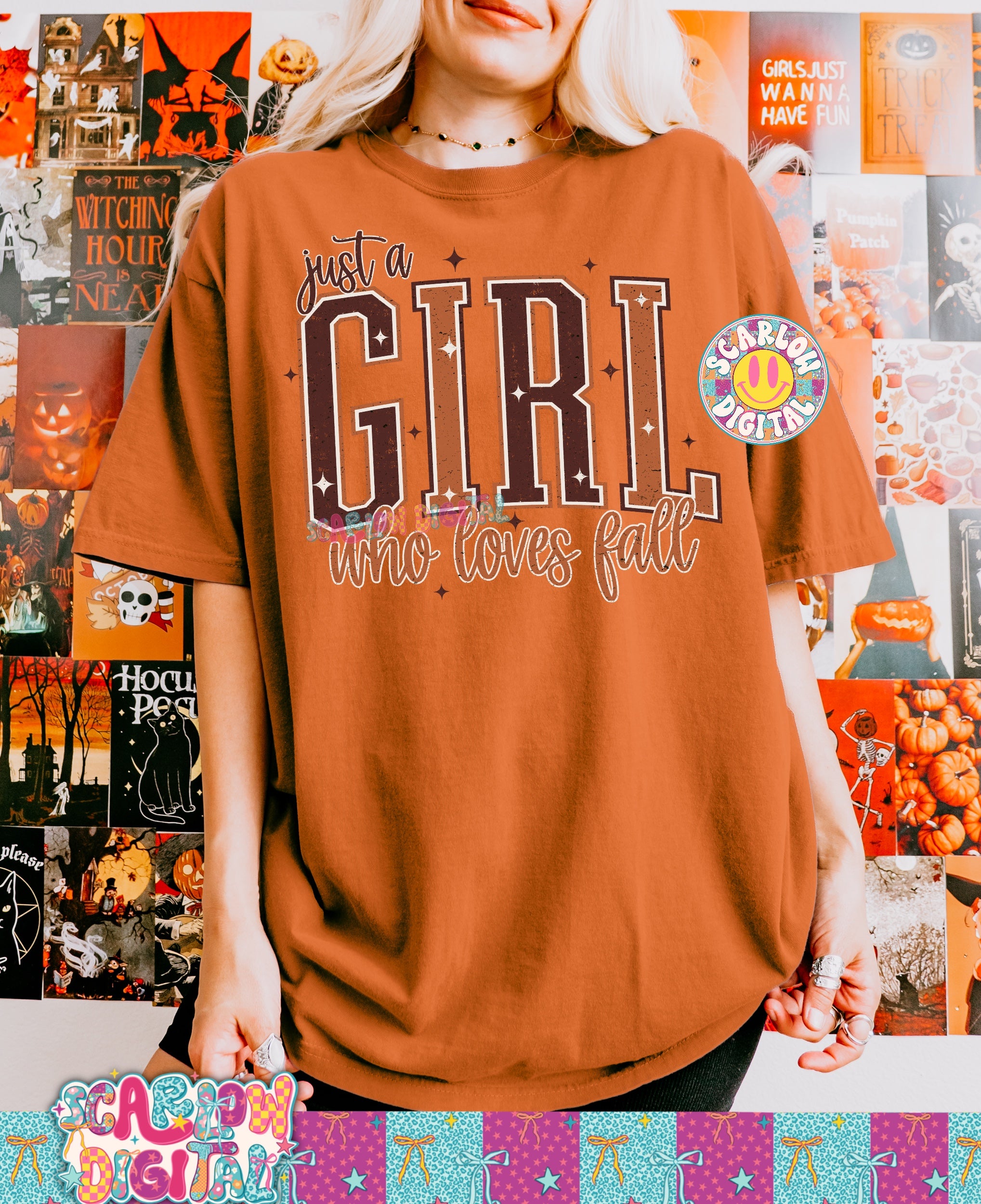 Just a Girl Who Loves Fall PNG Digital Design 2