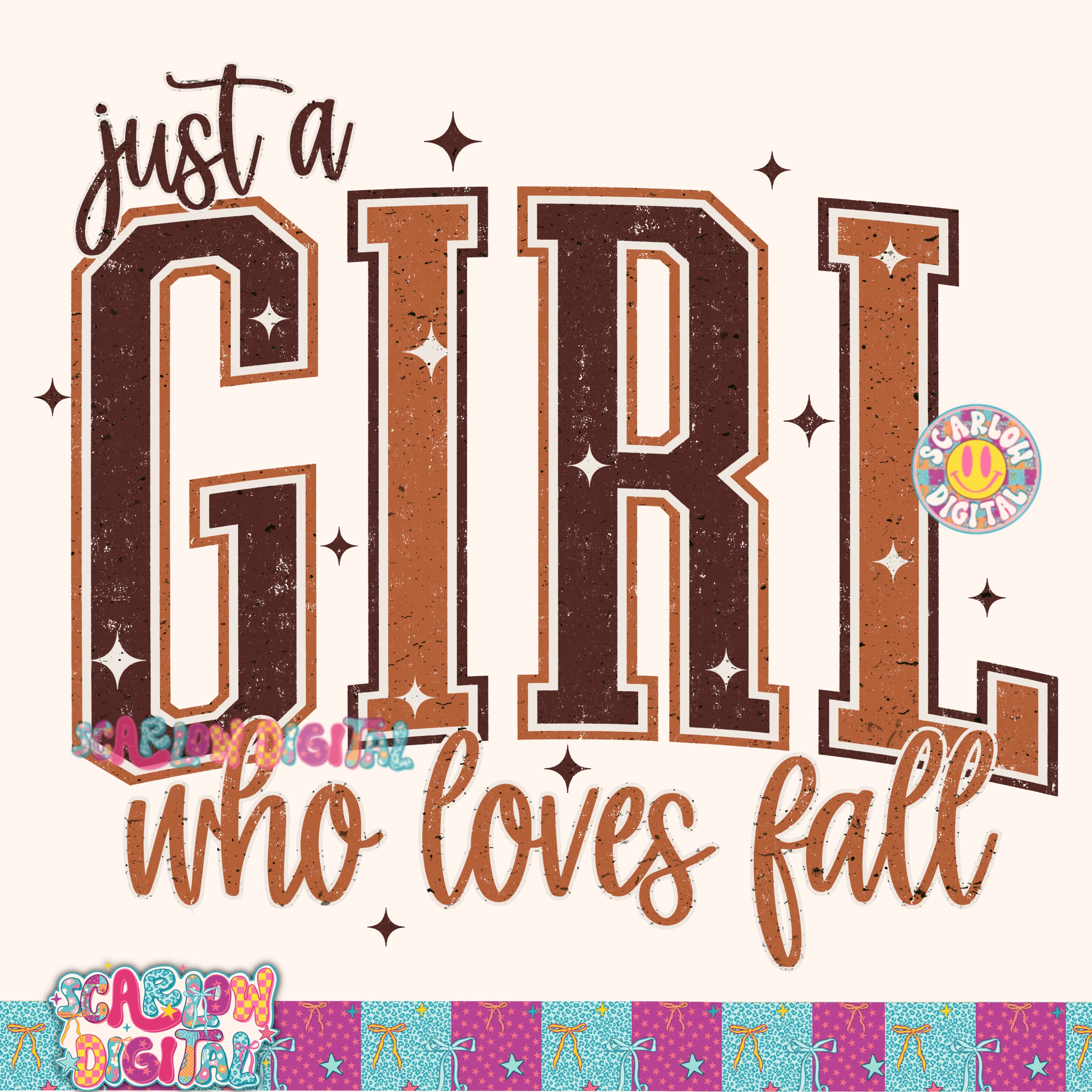 Just a Girl Who Loves Fall PNG Digital Design 3