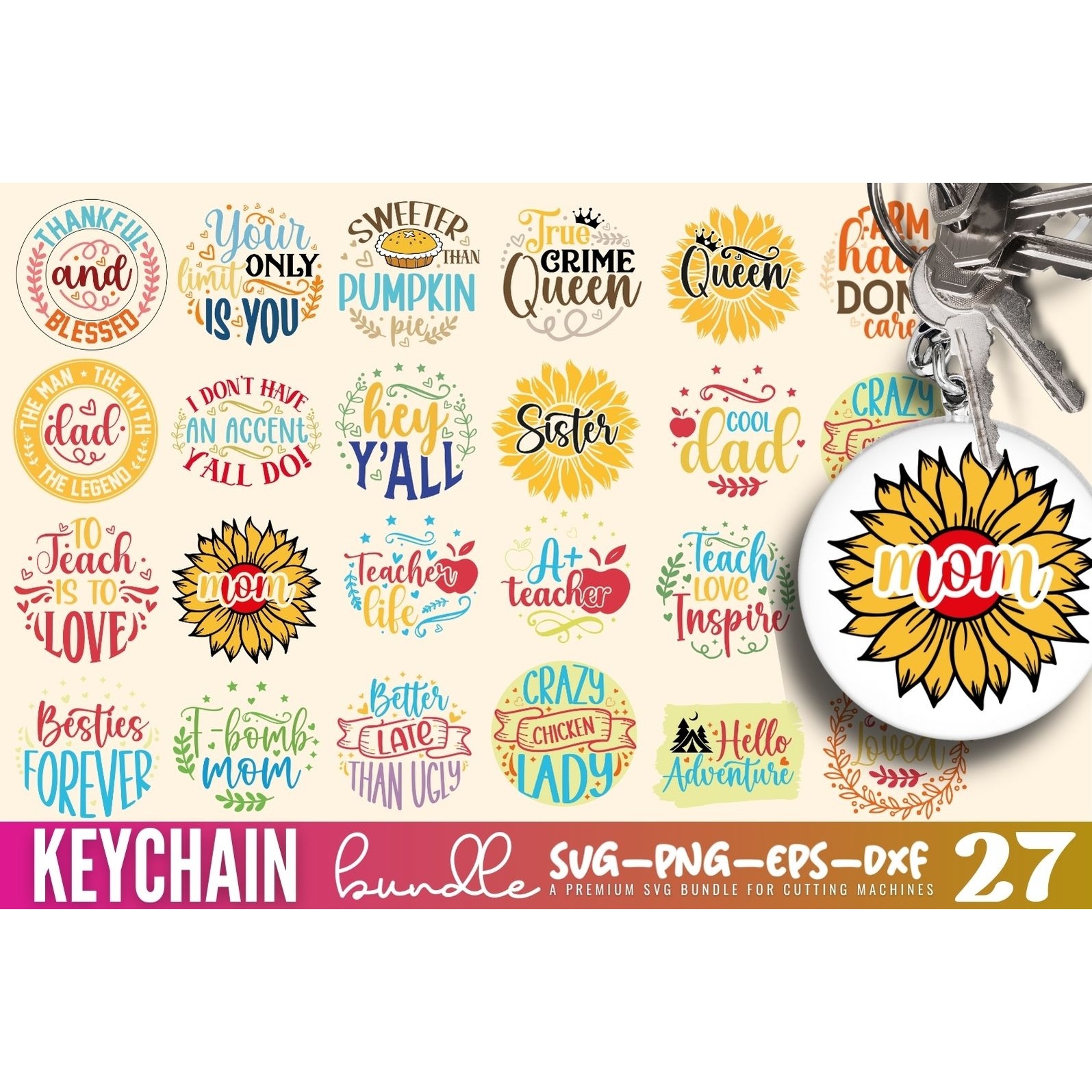 Keychain SVG Bundle (2)