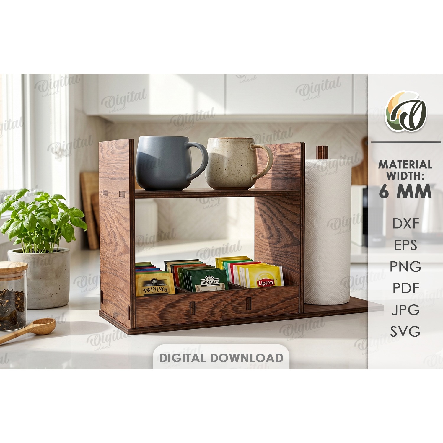 Kitchen Organizer Laser cut. Kitchen Decor SVG (3)