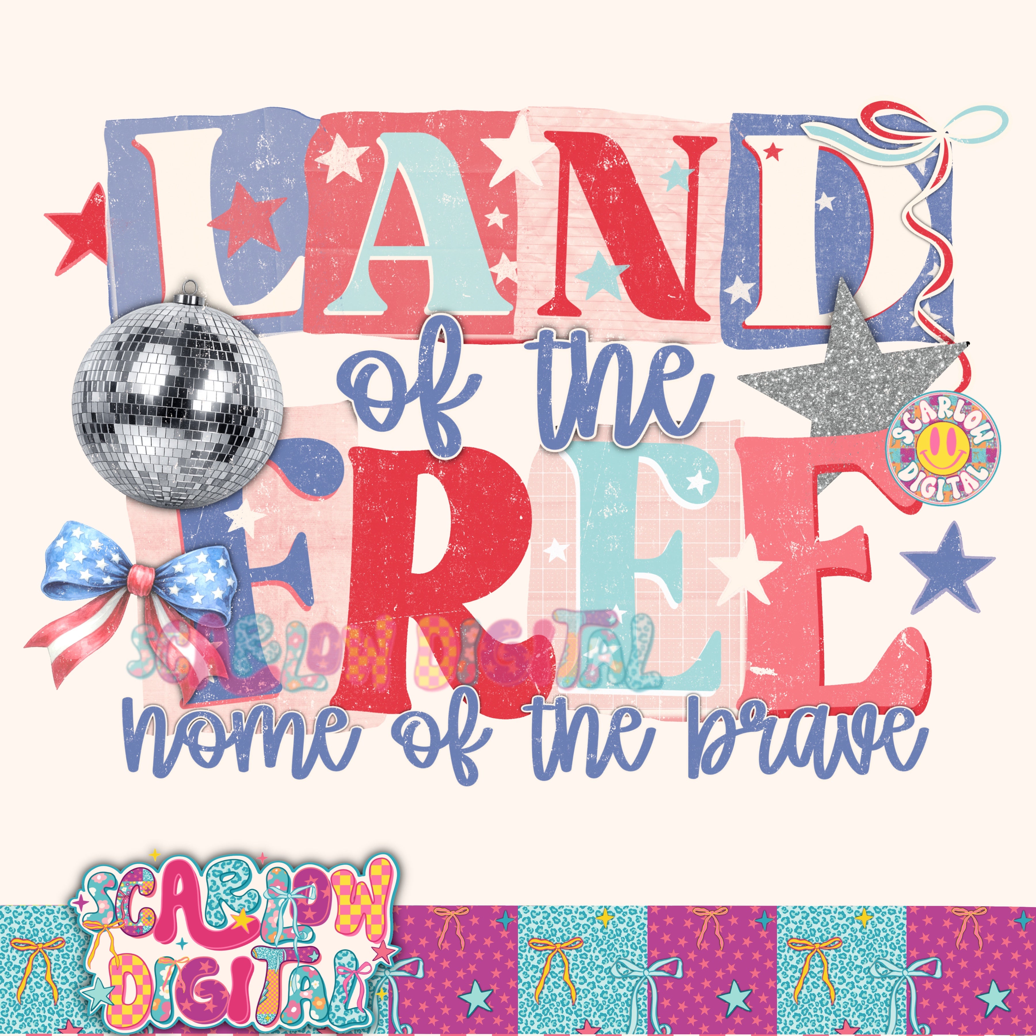 Land of the Free PNG Digital Design 2