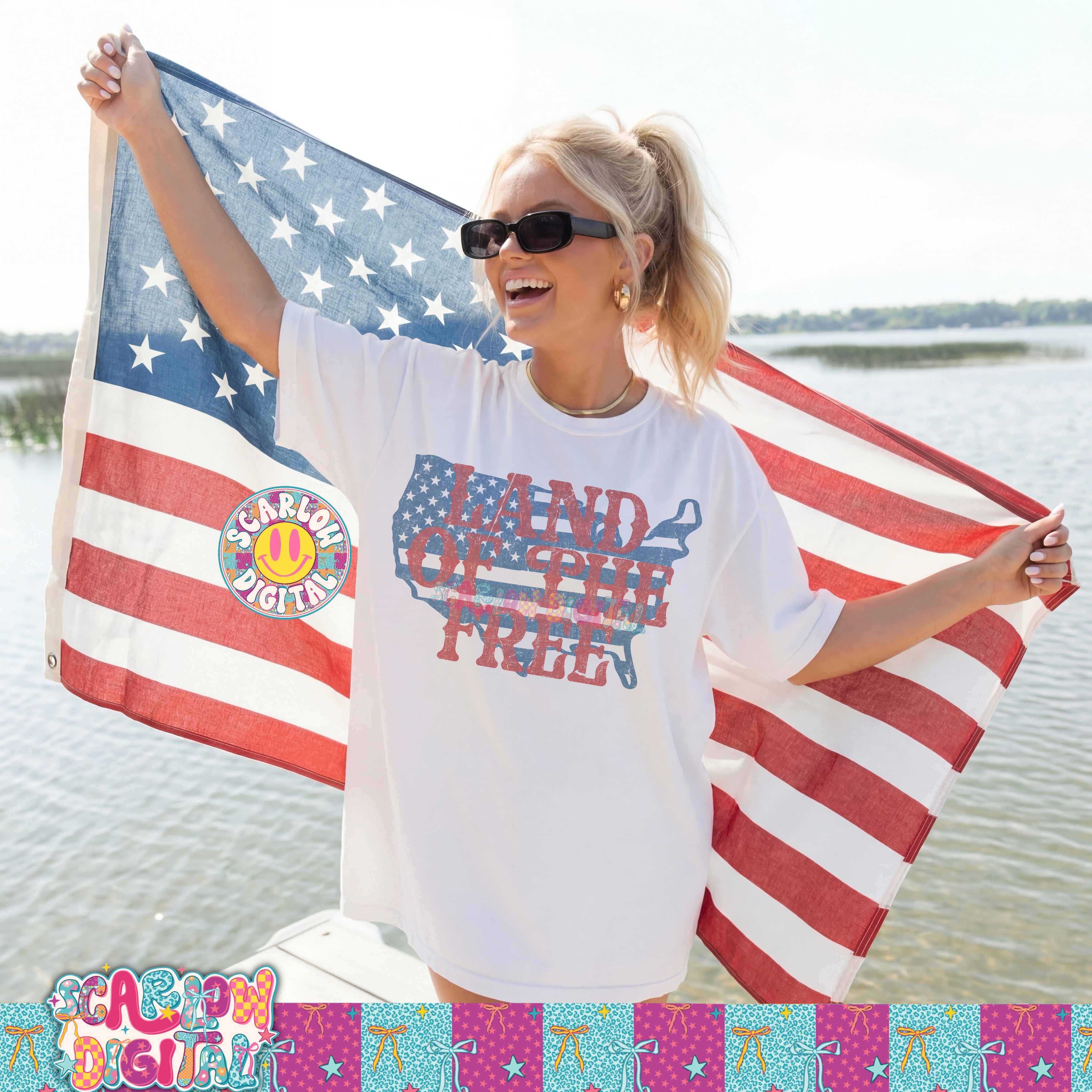 Land of the Free PNG Digital Design 4