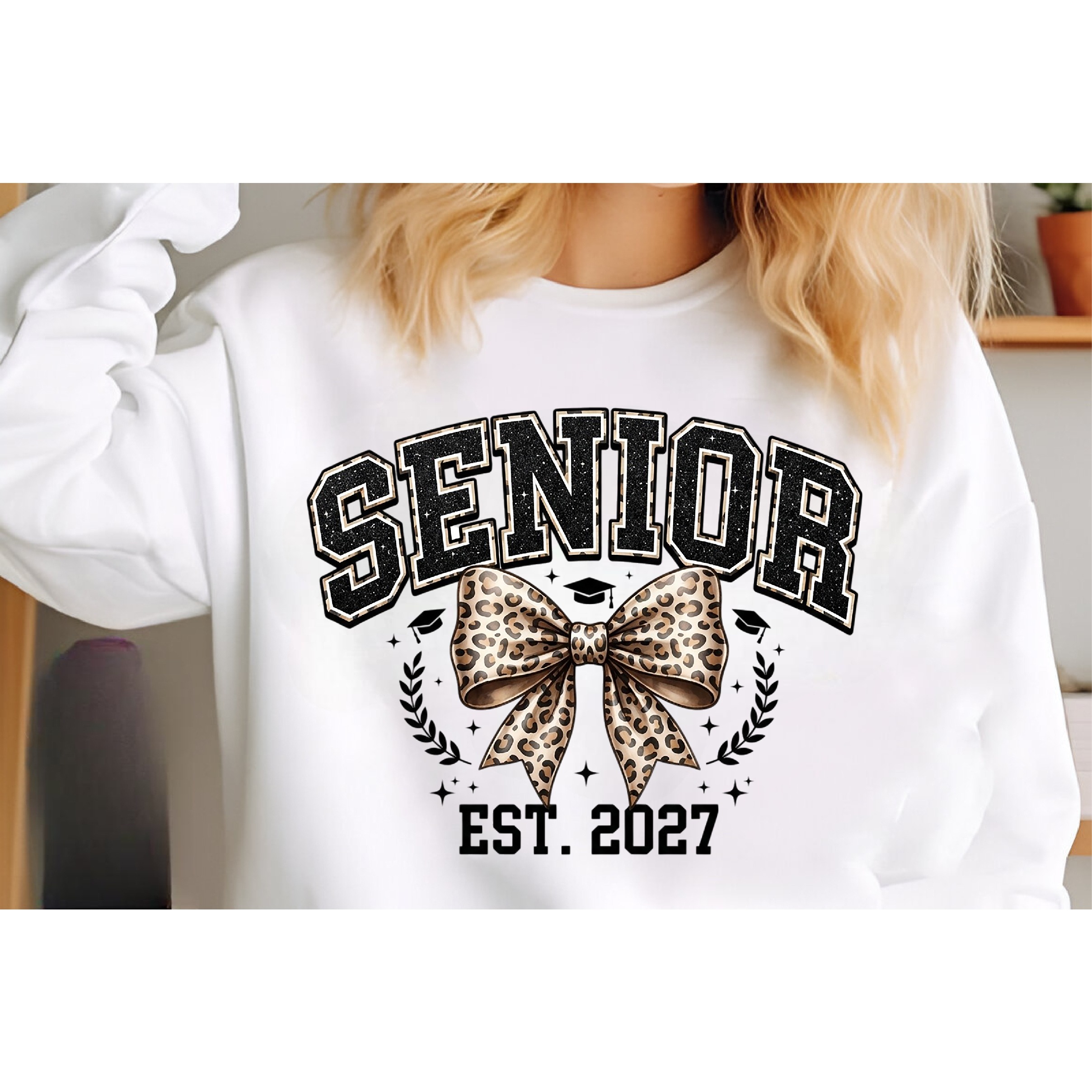 Leopard Bow Varsity Senior Est 2027 3