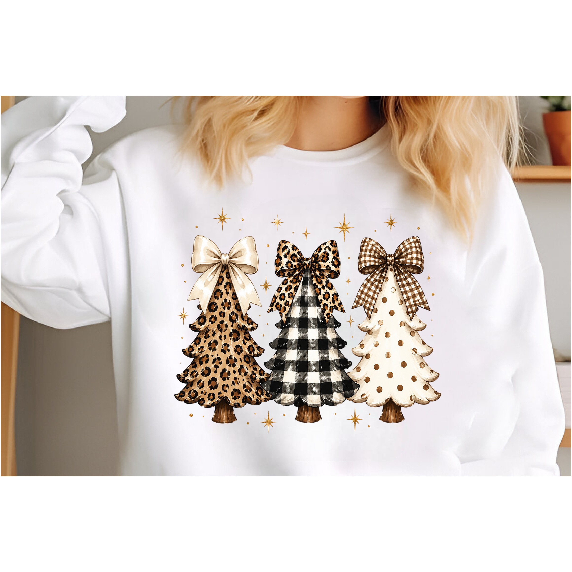 Leopard Christmas Tree PNG 3
