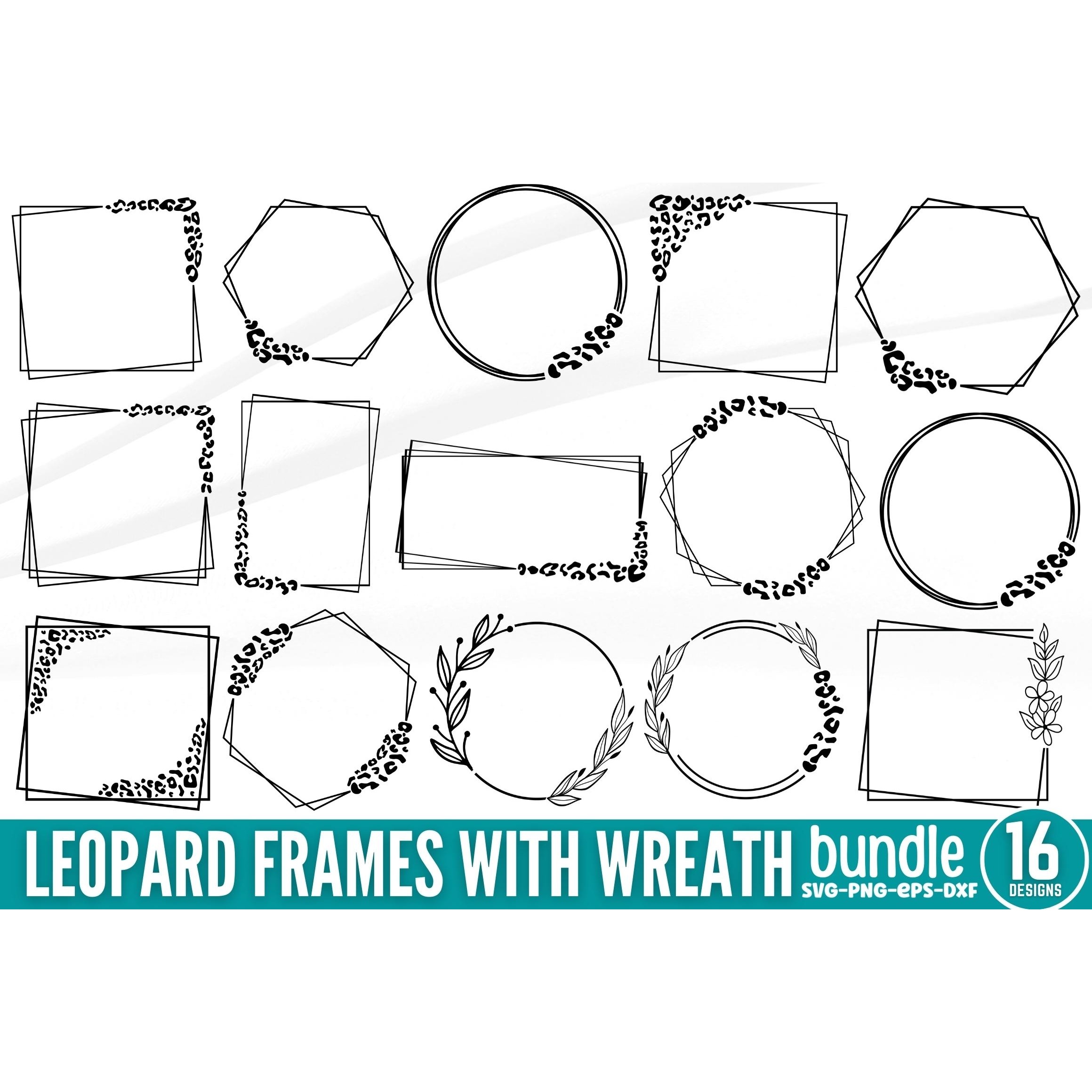 Leopard Frame SVG Bundle