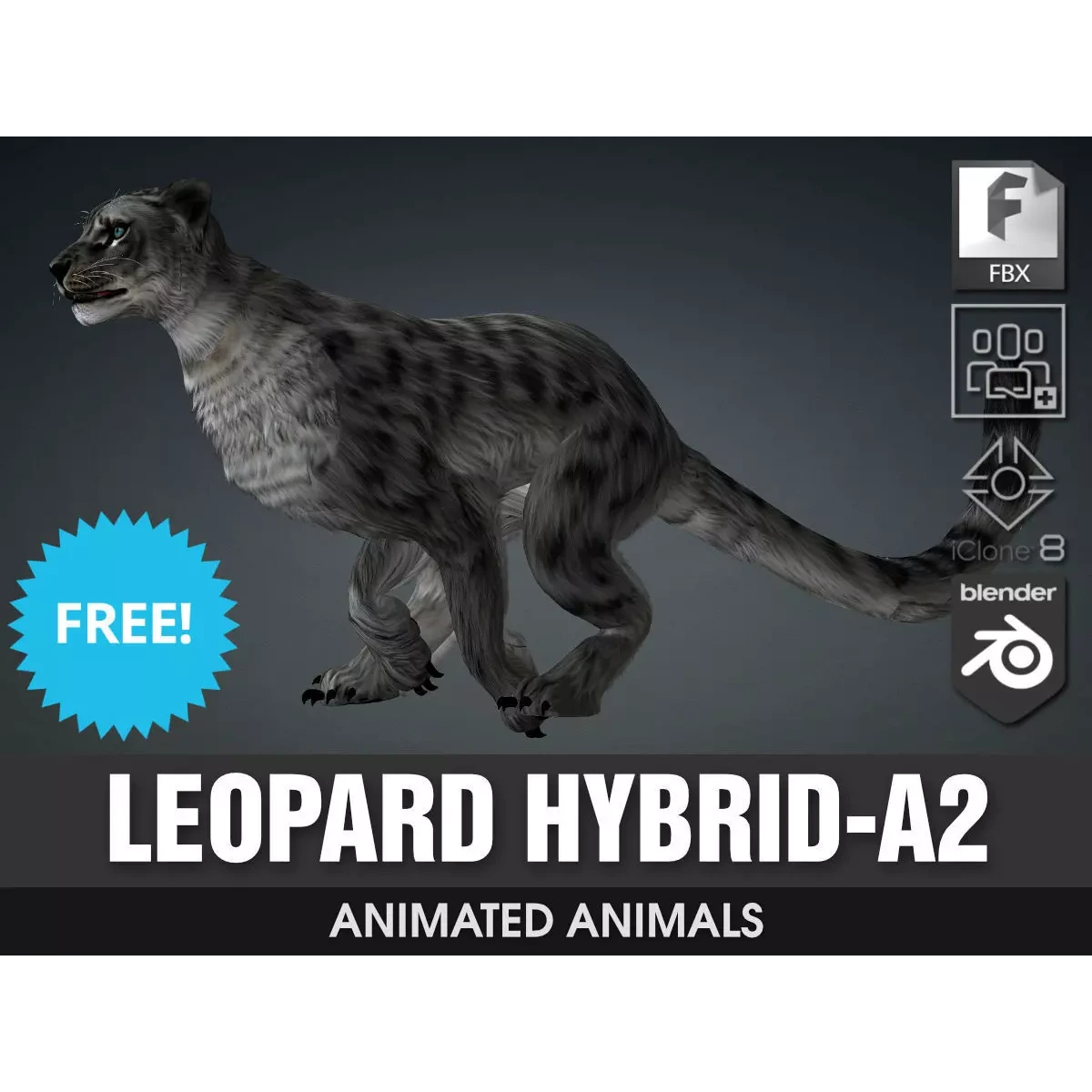 Leopard Hybrid A2 Free 3D model