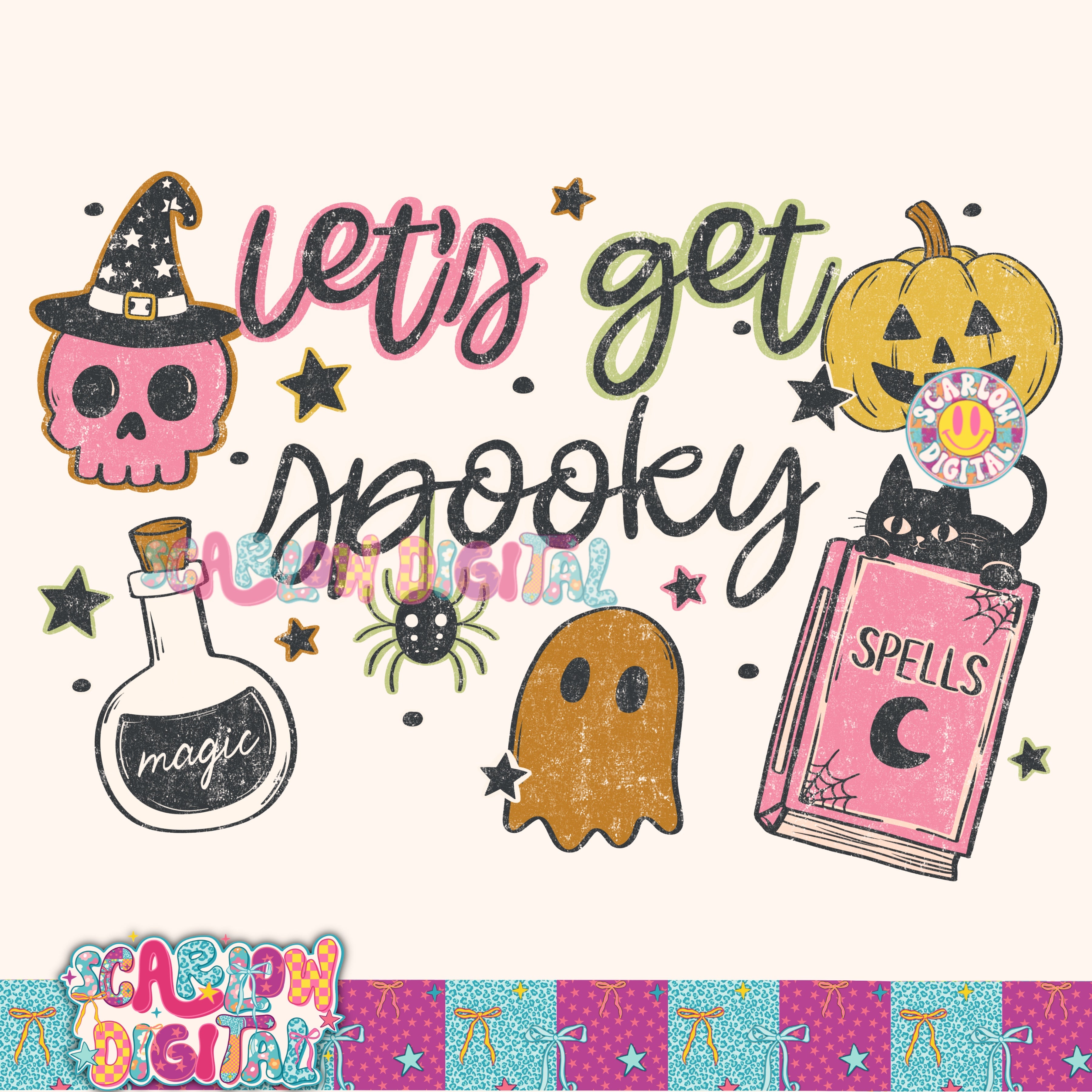 Let's Get Spooky PNG Digital Design 3
