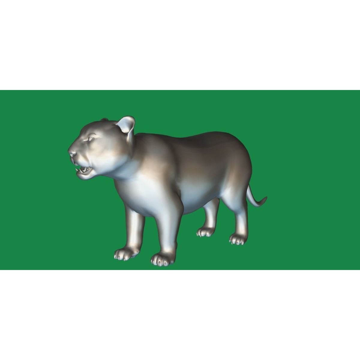 Liger Hybrid Feline 3D model 4