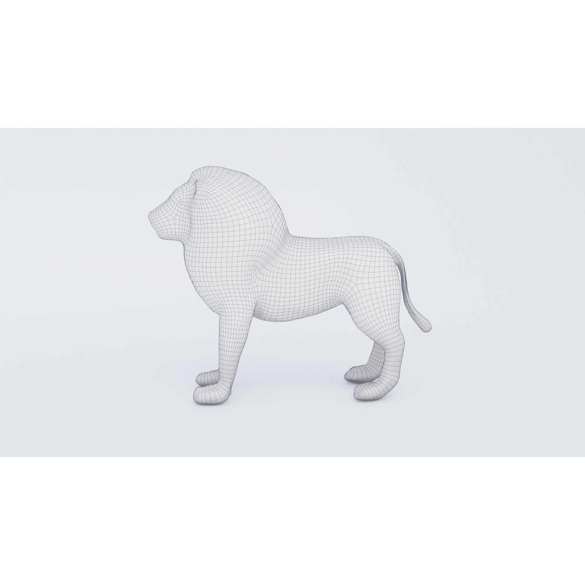 Lion Animal Free 3D model 7