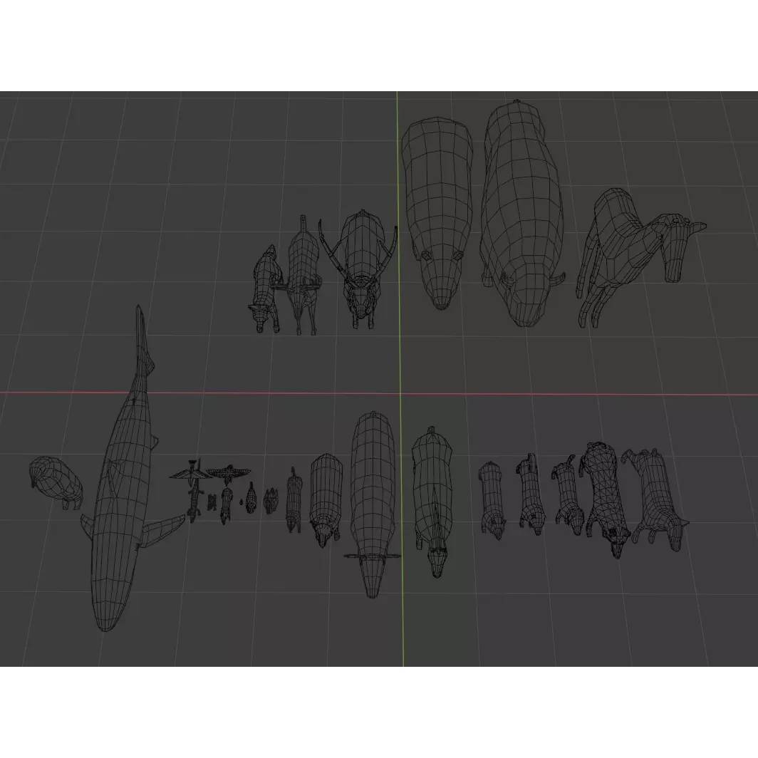 LowPoly Animals Pack Low-poly 3D model 4