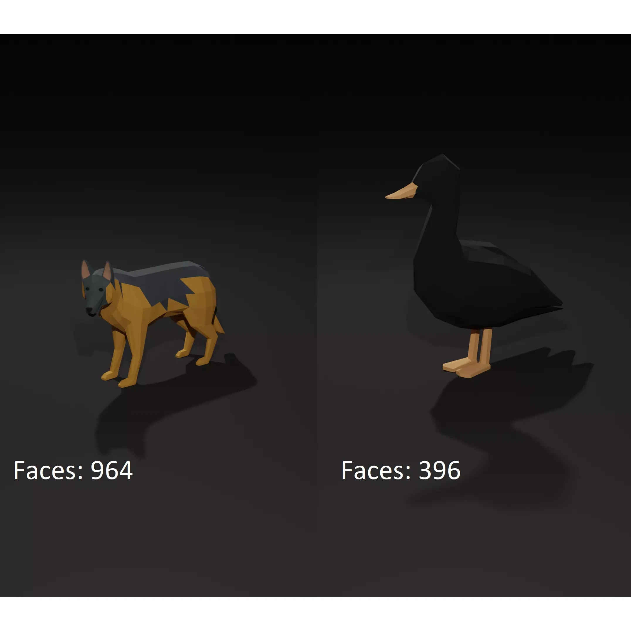 LowPoly Animals Pack Low-poly 3D model 7