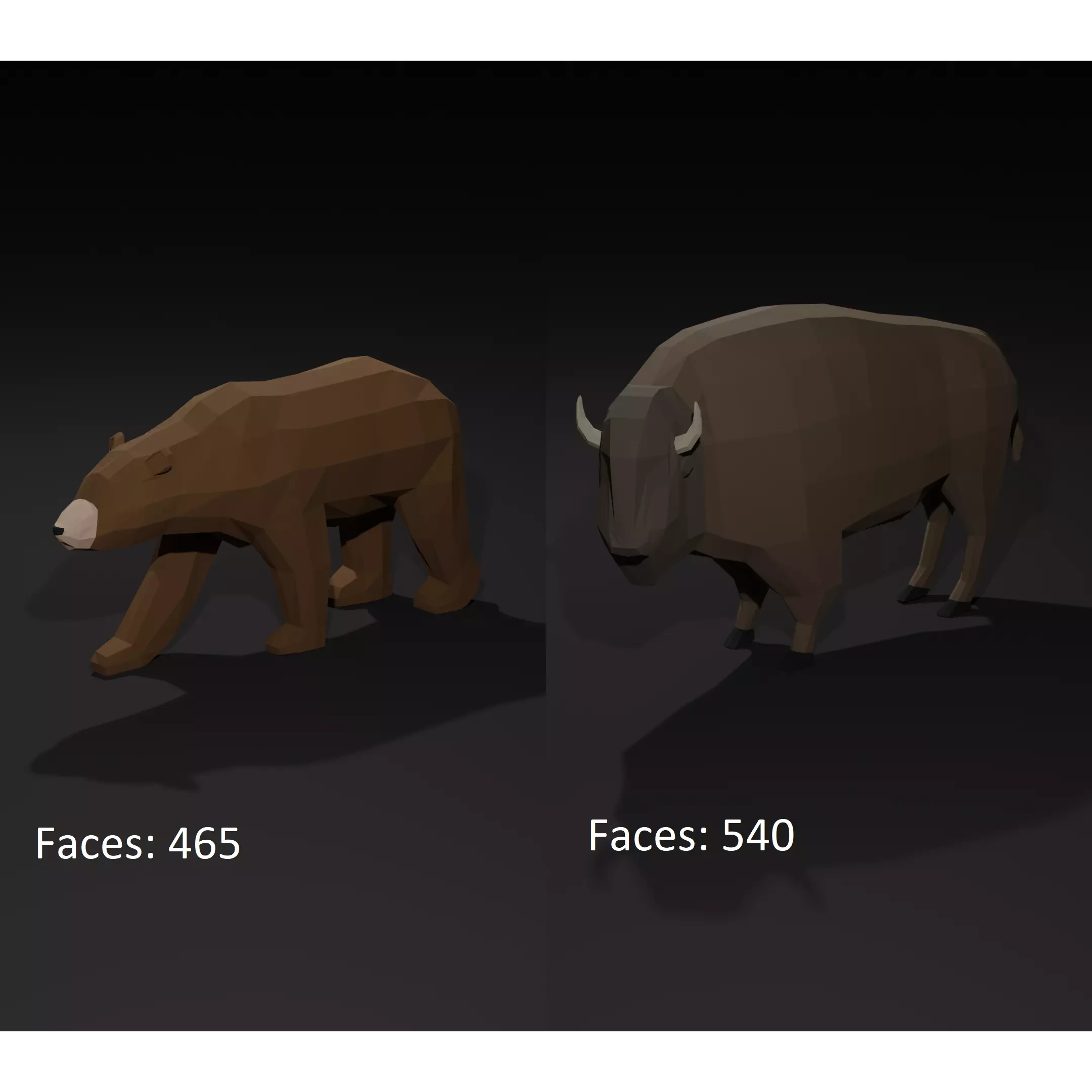 LowPoly Animals Pack Low-poly 3D model 8