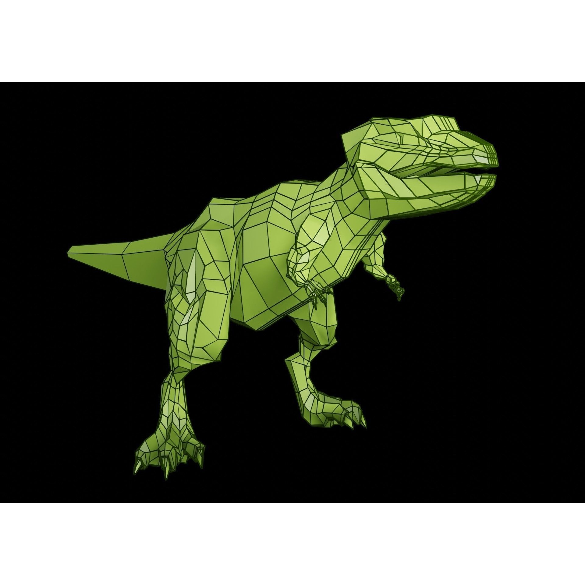 Lowpoly Tyrannosaurus Rex Free low-poly 3D model 6